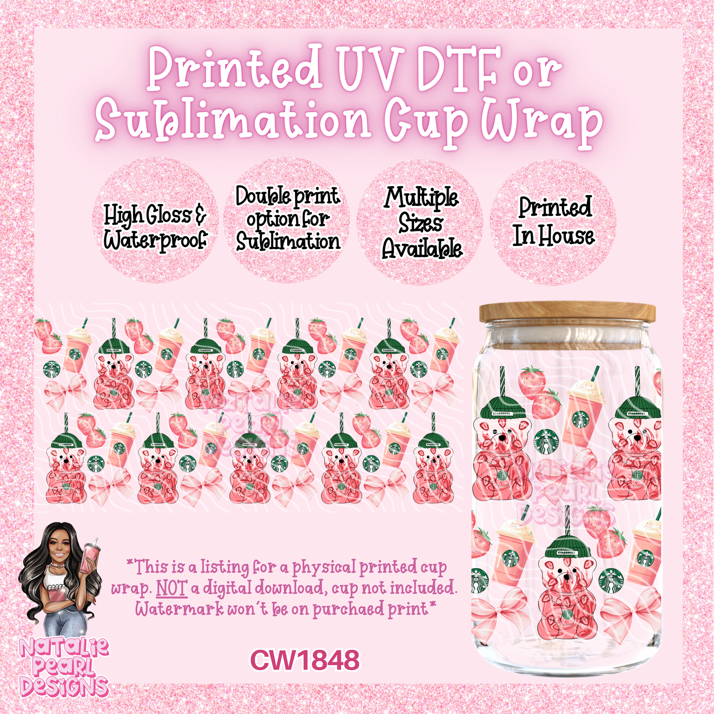 CW1848 UV DTF/SUB Cup Wraps