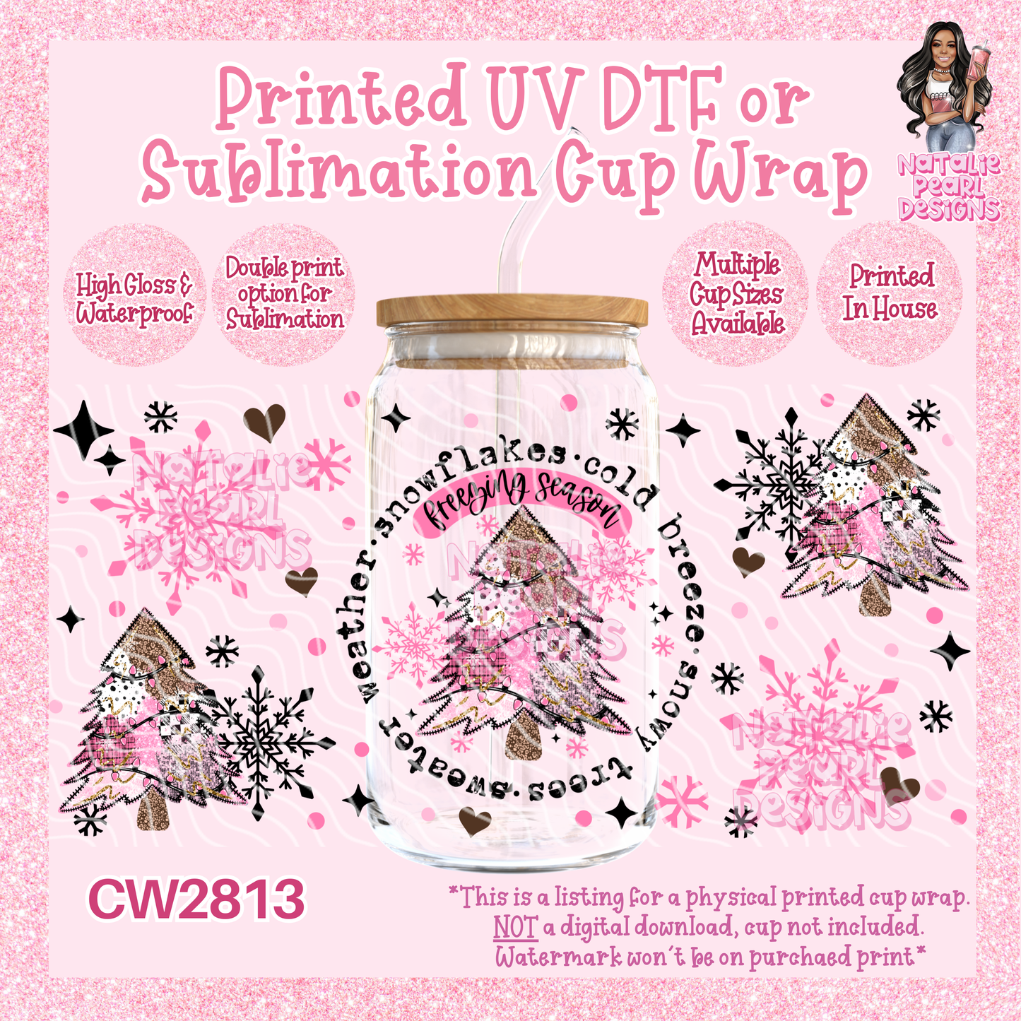 CW2813 UV DTF/SUB Cup Wraps