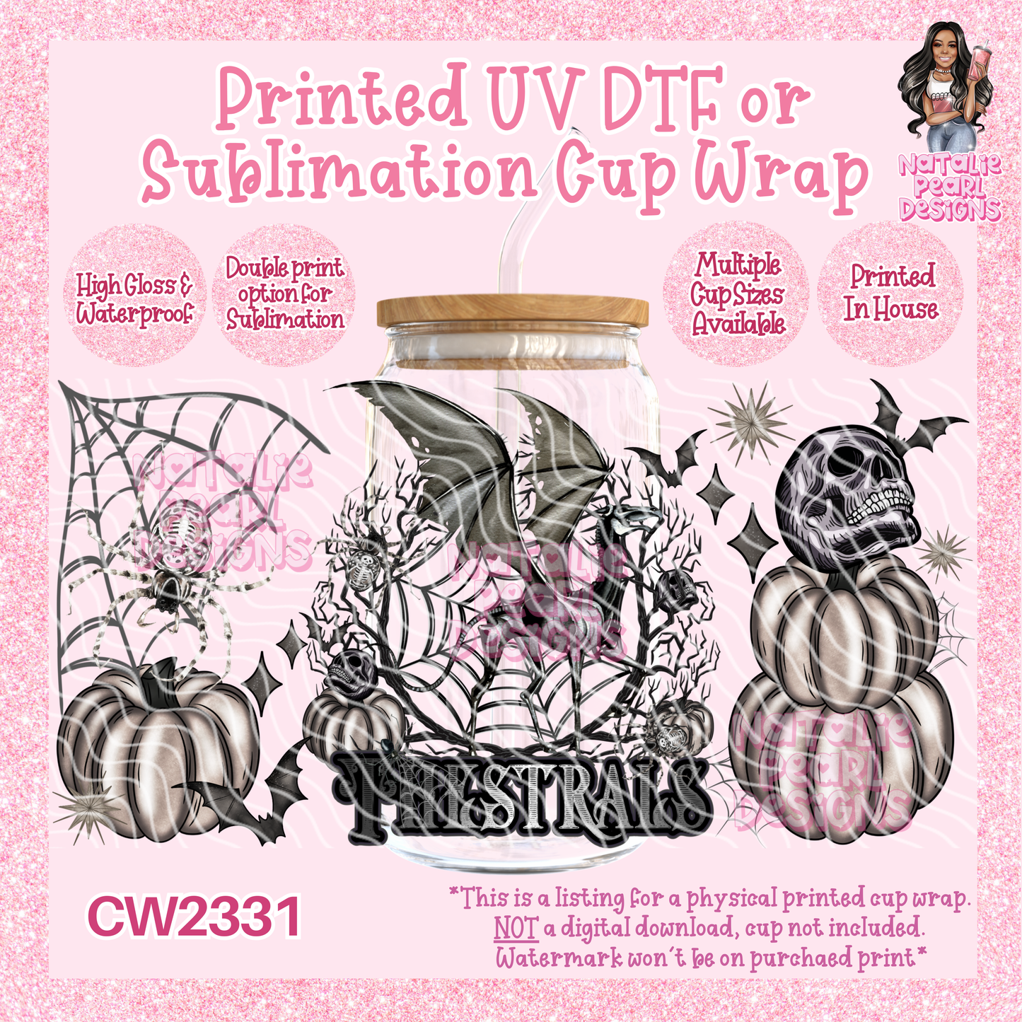 CW2331 UV DTF/SUB Cup Wraps