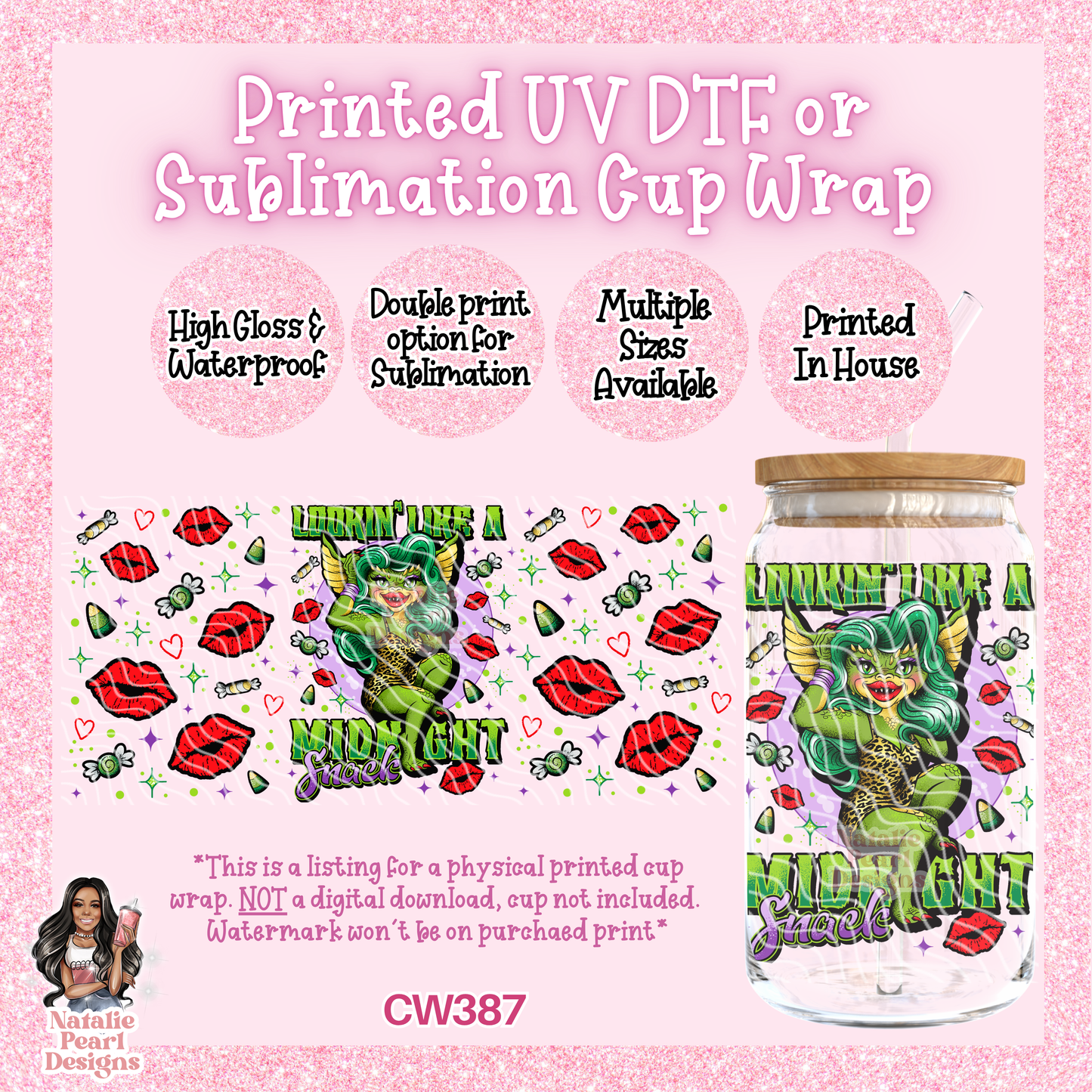 CW387 UV DTF/SUB Cup Wrap