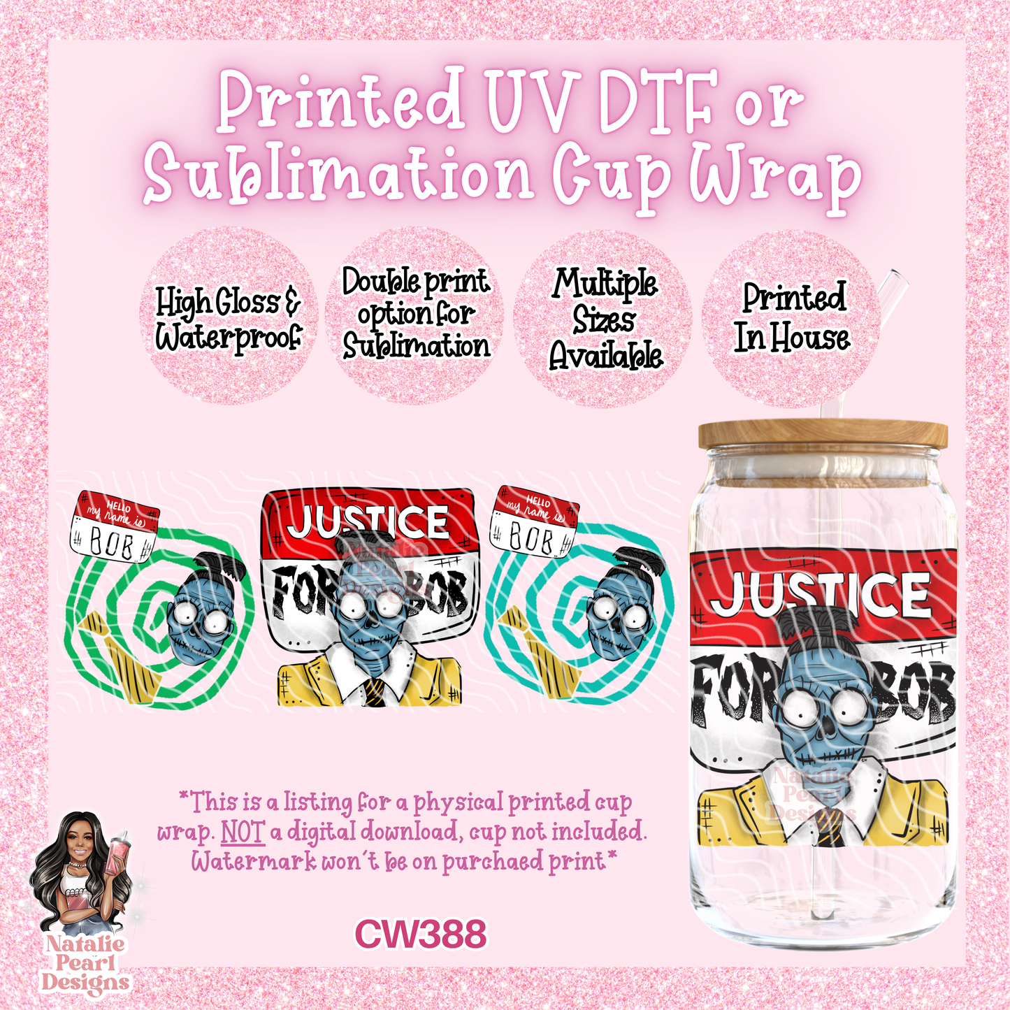 CW388 UV DTF/SUB Cup Wrap