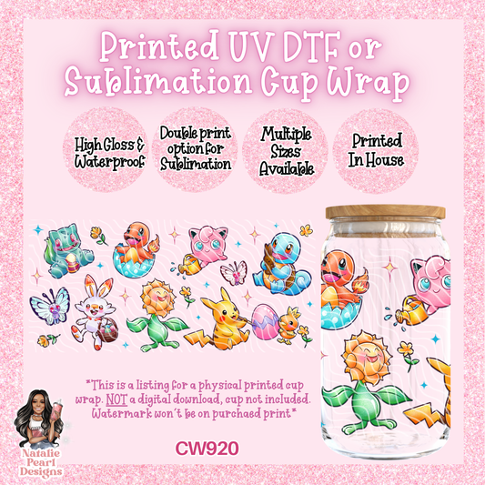CW920 UV DTF/SUB Cup Wrap