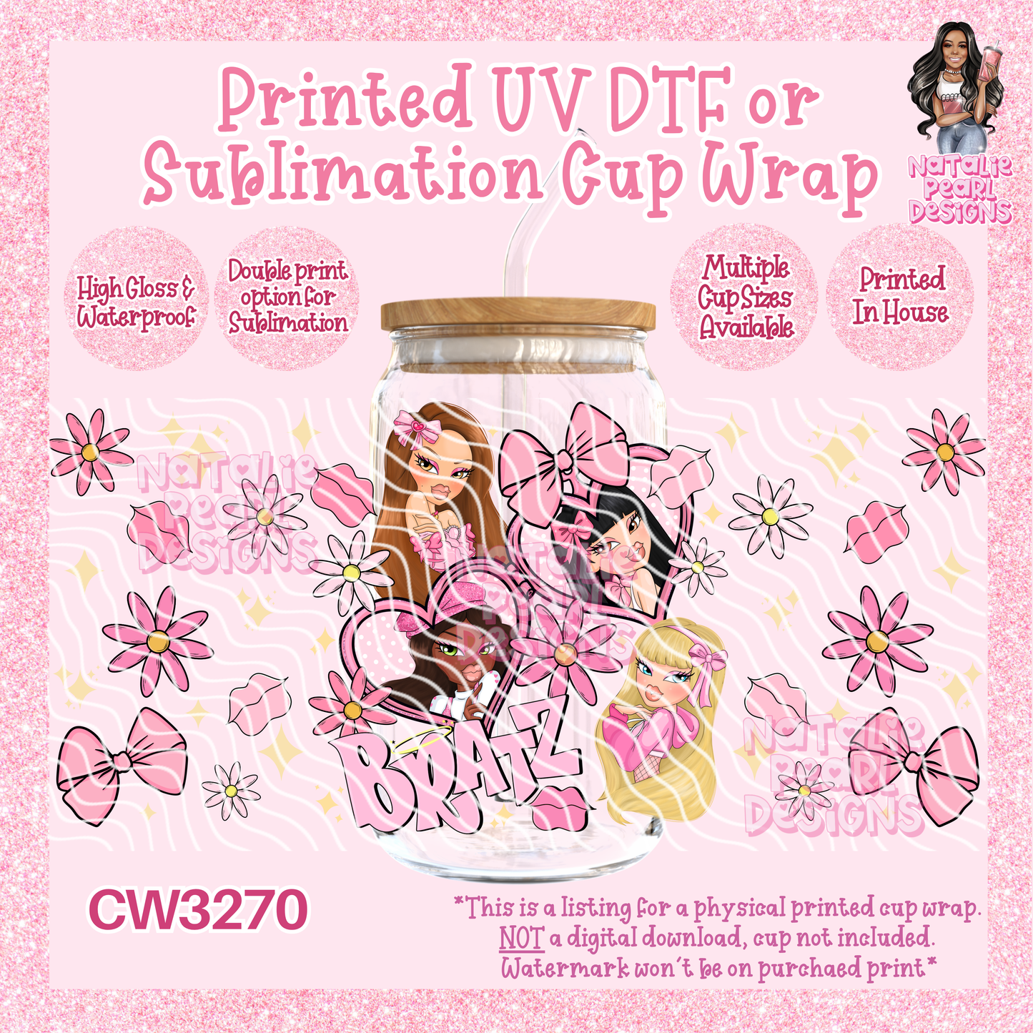 CW3270 UV DTF/SUB Cup Wraps