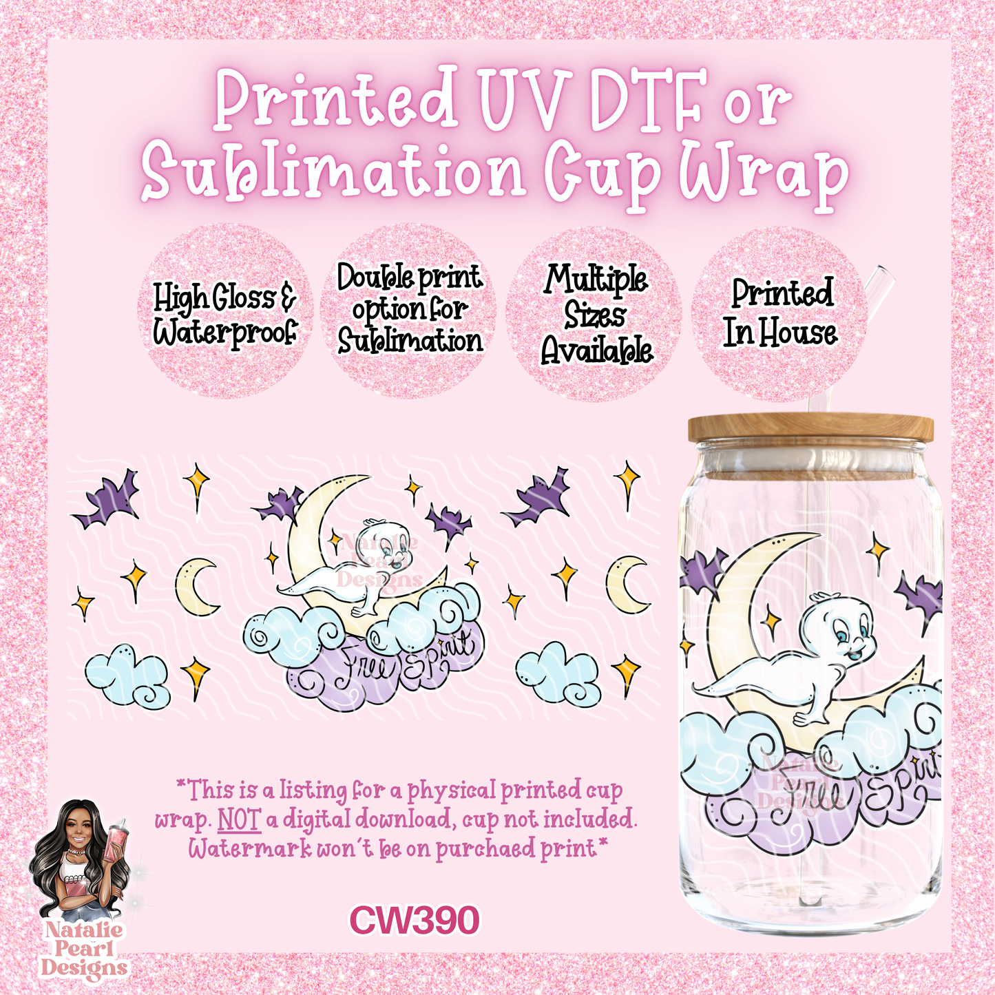 CW390 UV DTF/SUB Cup Wrap