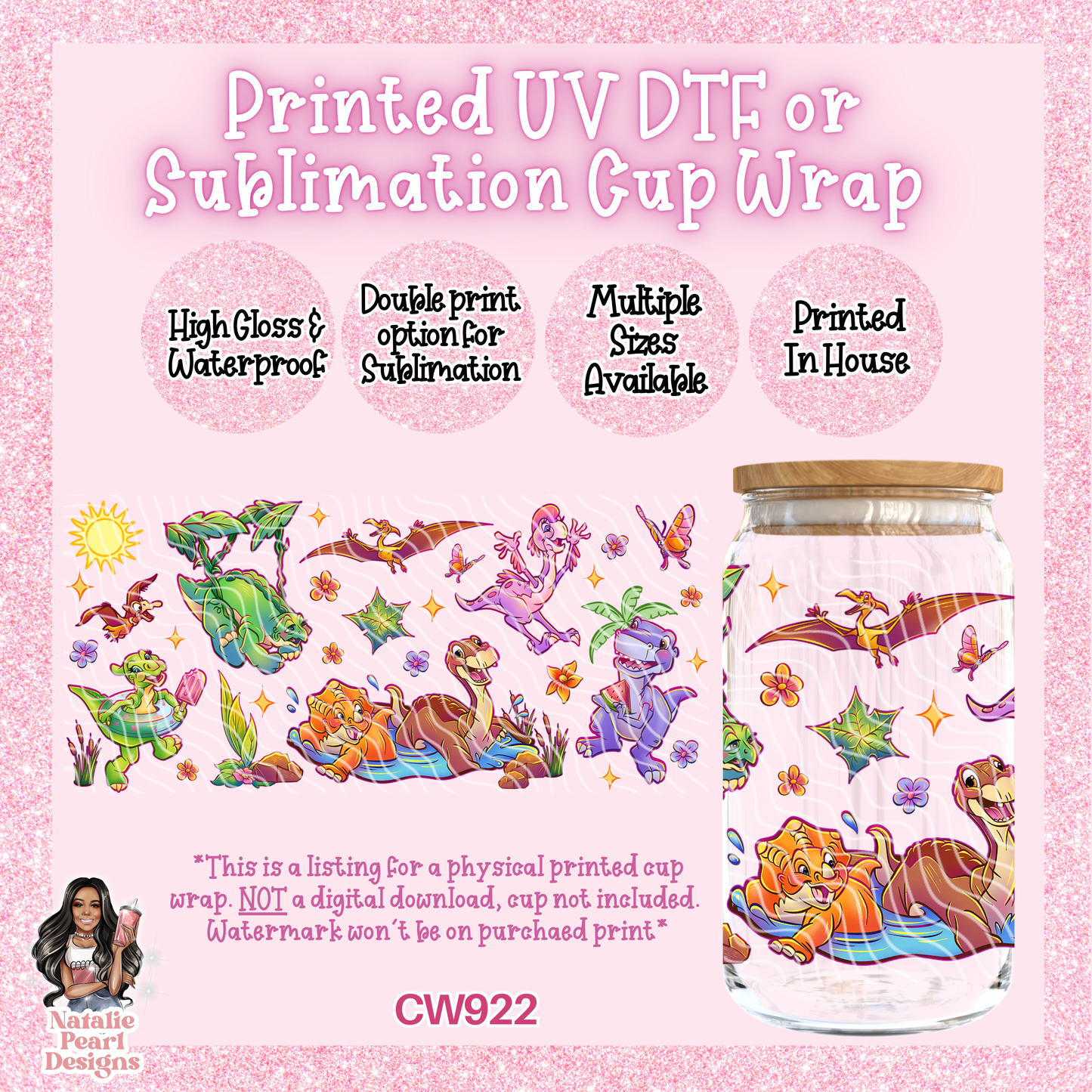 CW922 UV DTF/SUB Cup Wrap