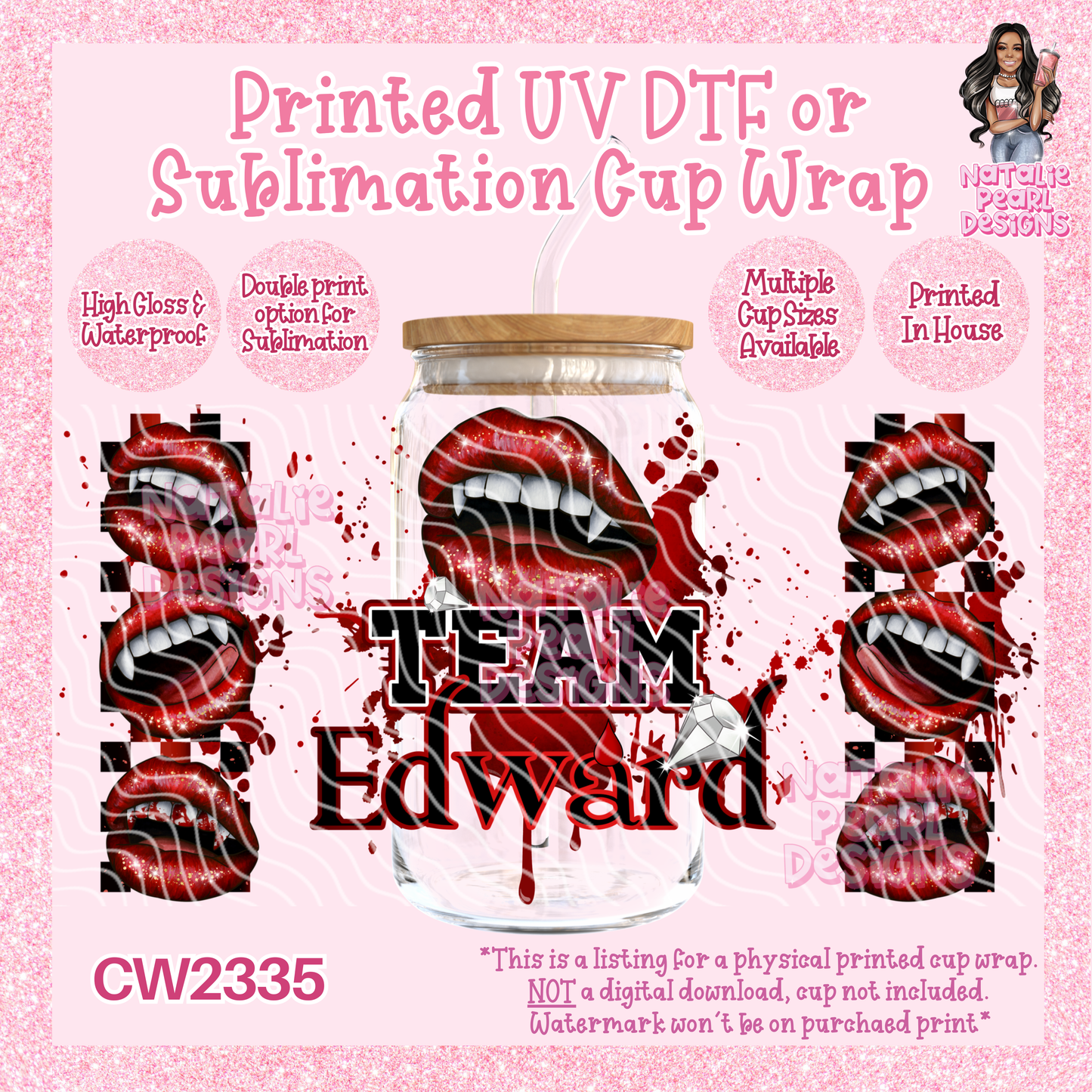 CW2335 UV DTF/SUB Cup Wraps