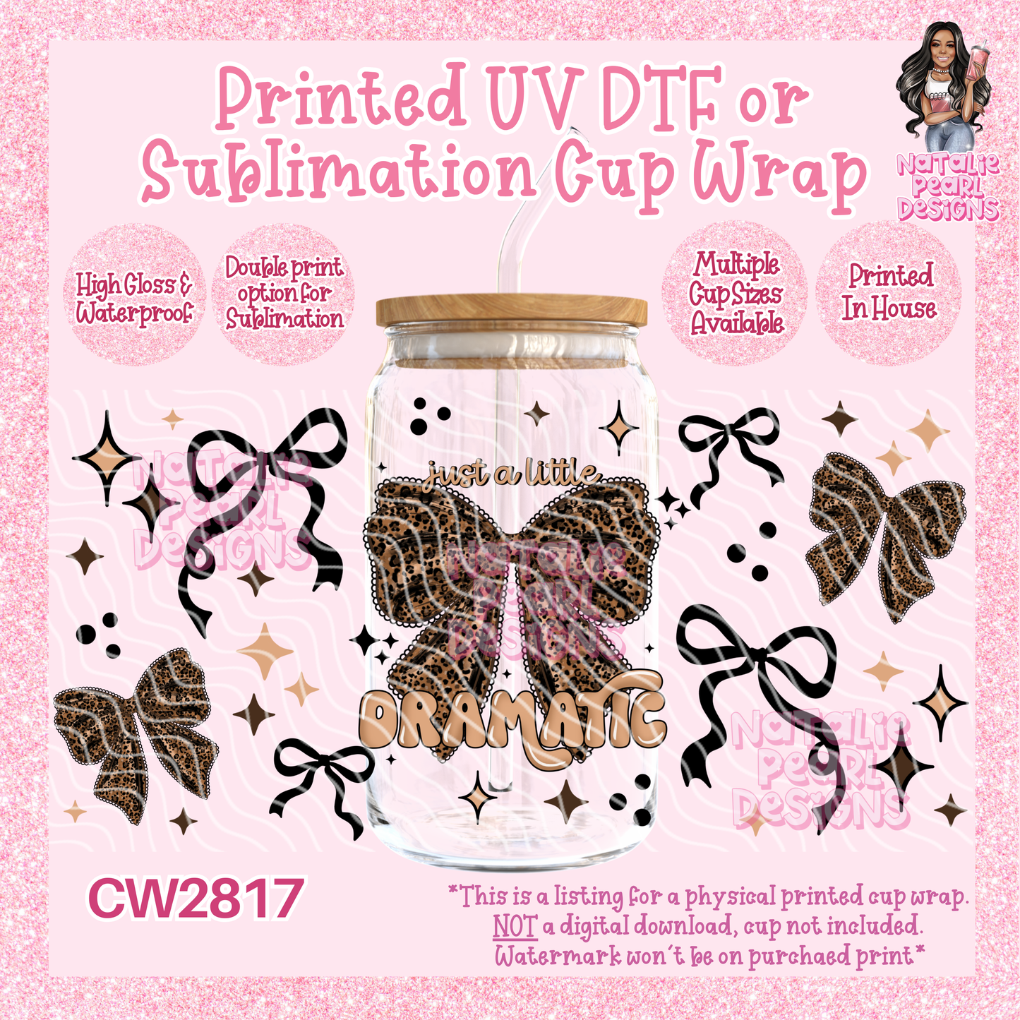 CW2817 UV DTF/SUB Cup Wraps