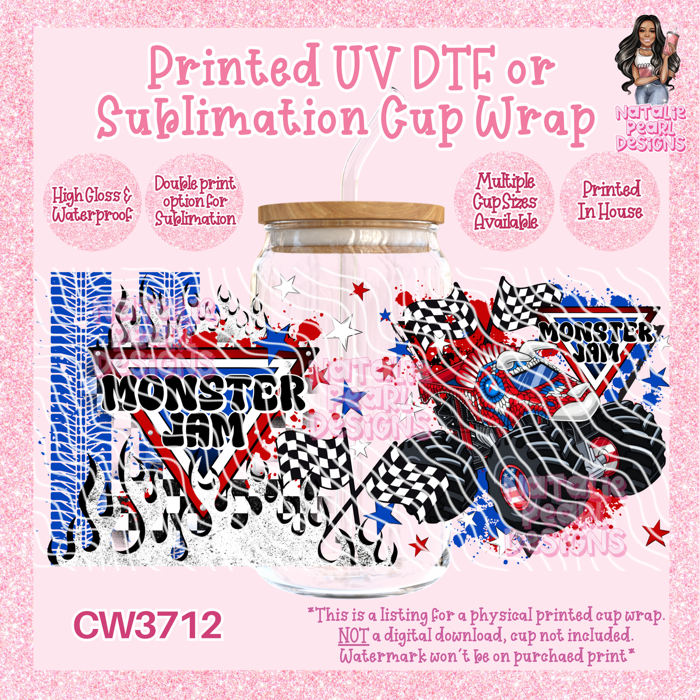 CW3712 UV DTF/SUB Cup Wraps