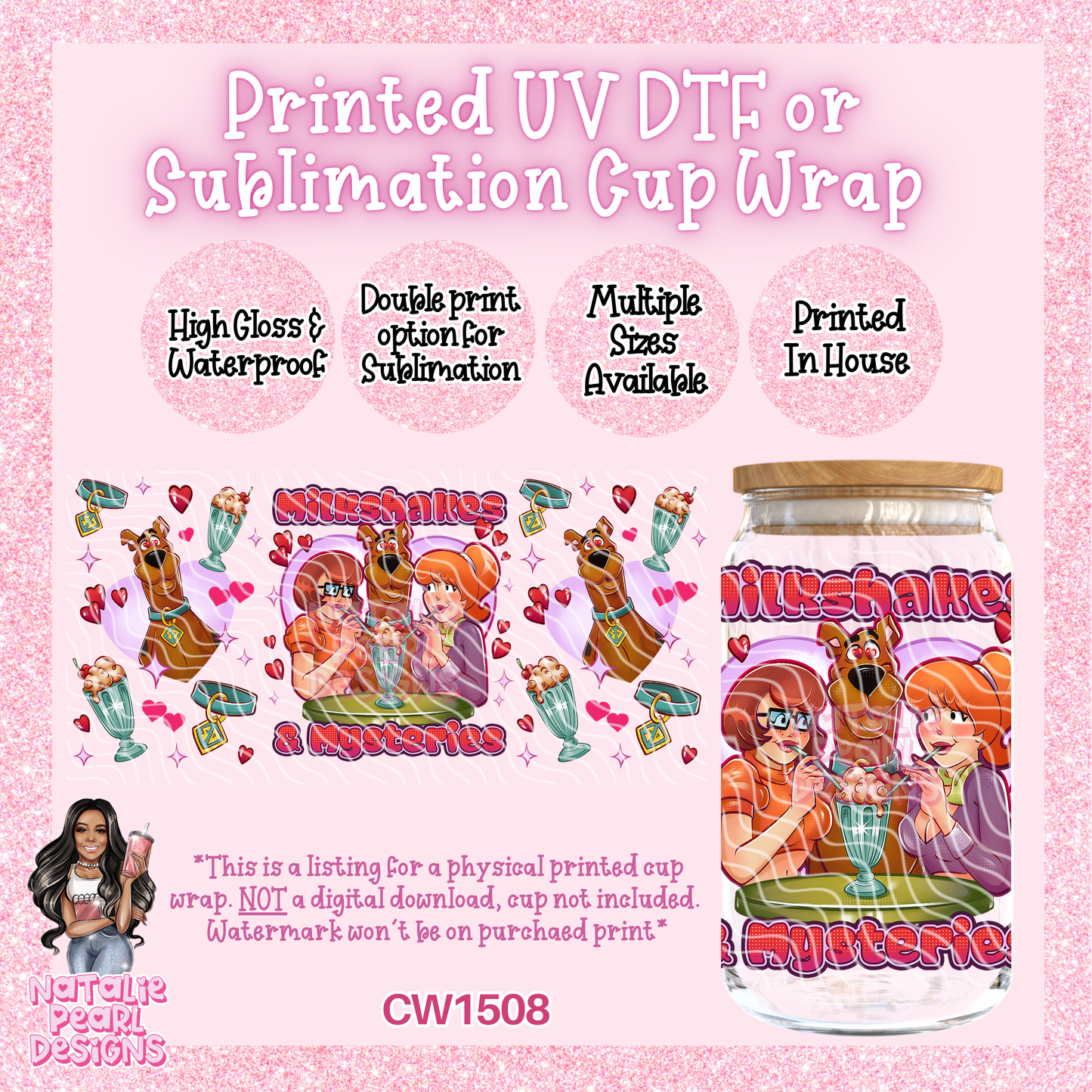 CW1508 UV DTF/SUB Cup Wrap