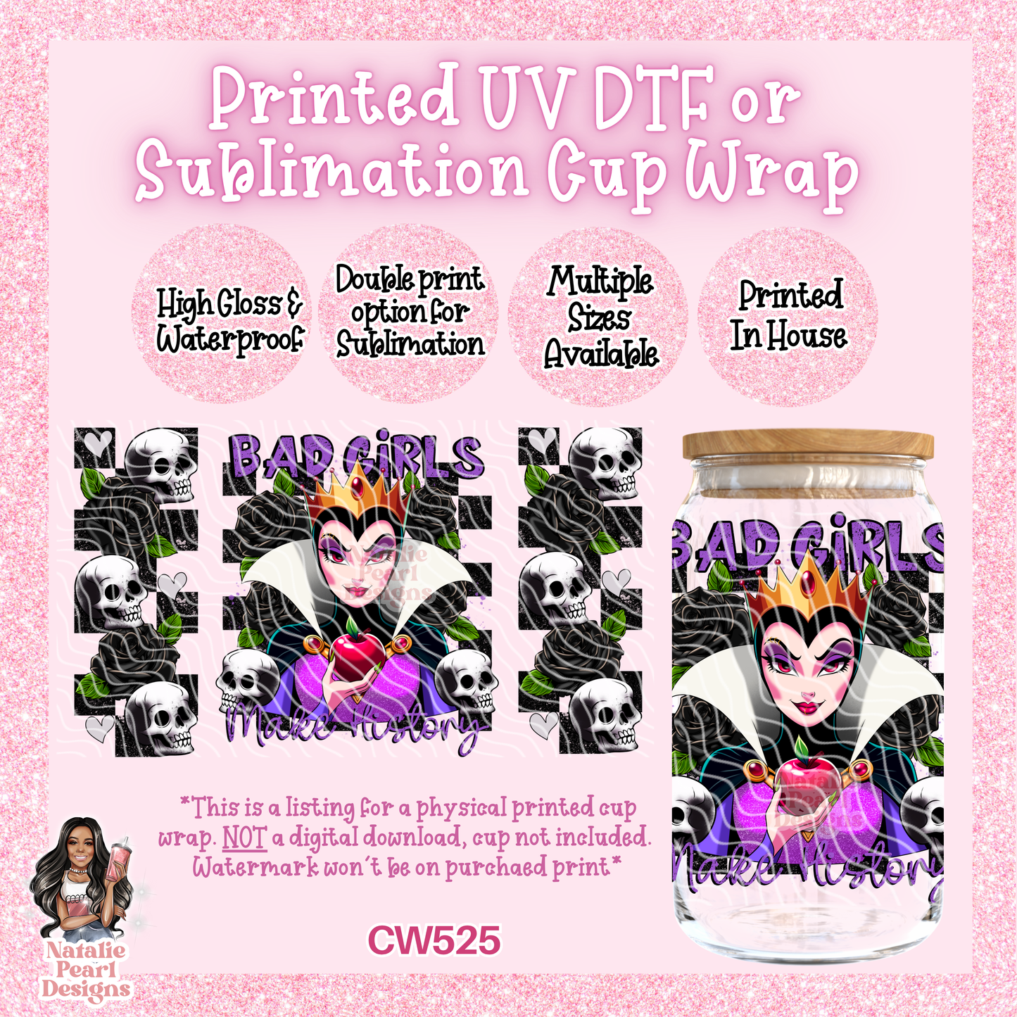 CW525 UV DTF/SUB Cup Wrap