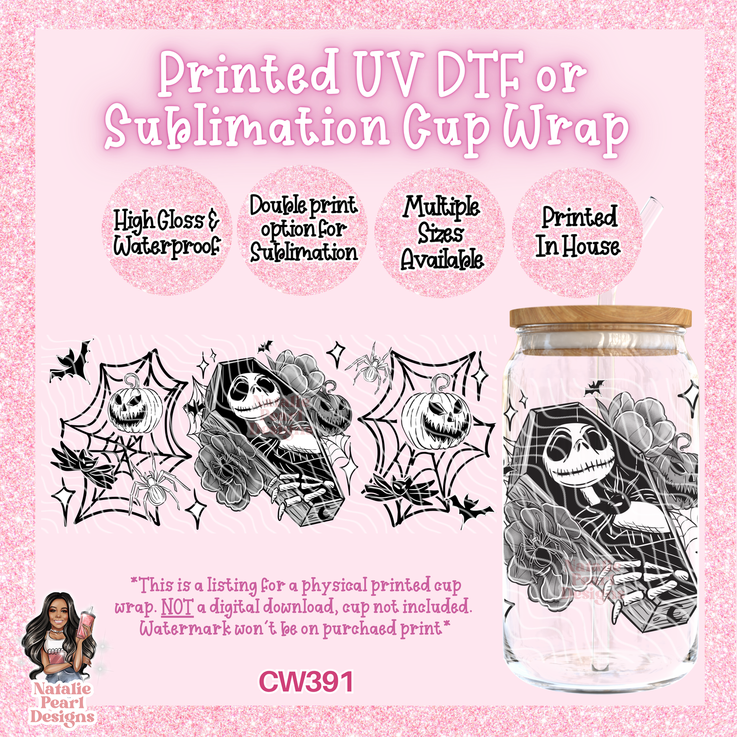 CW391 UV DTF/SUB Cup Wrap
