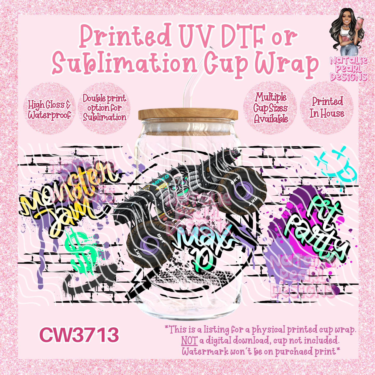 CW3713 UV DTF/SUB Cup Wraps
