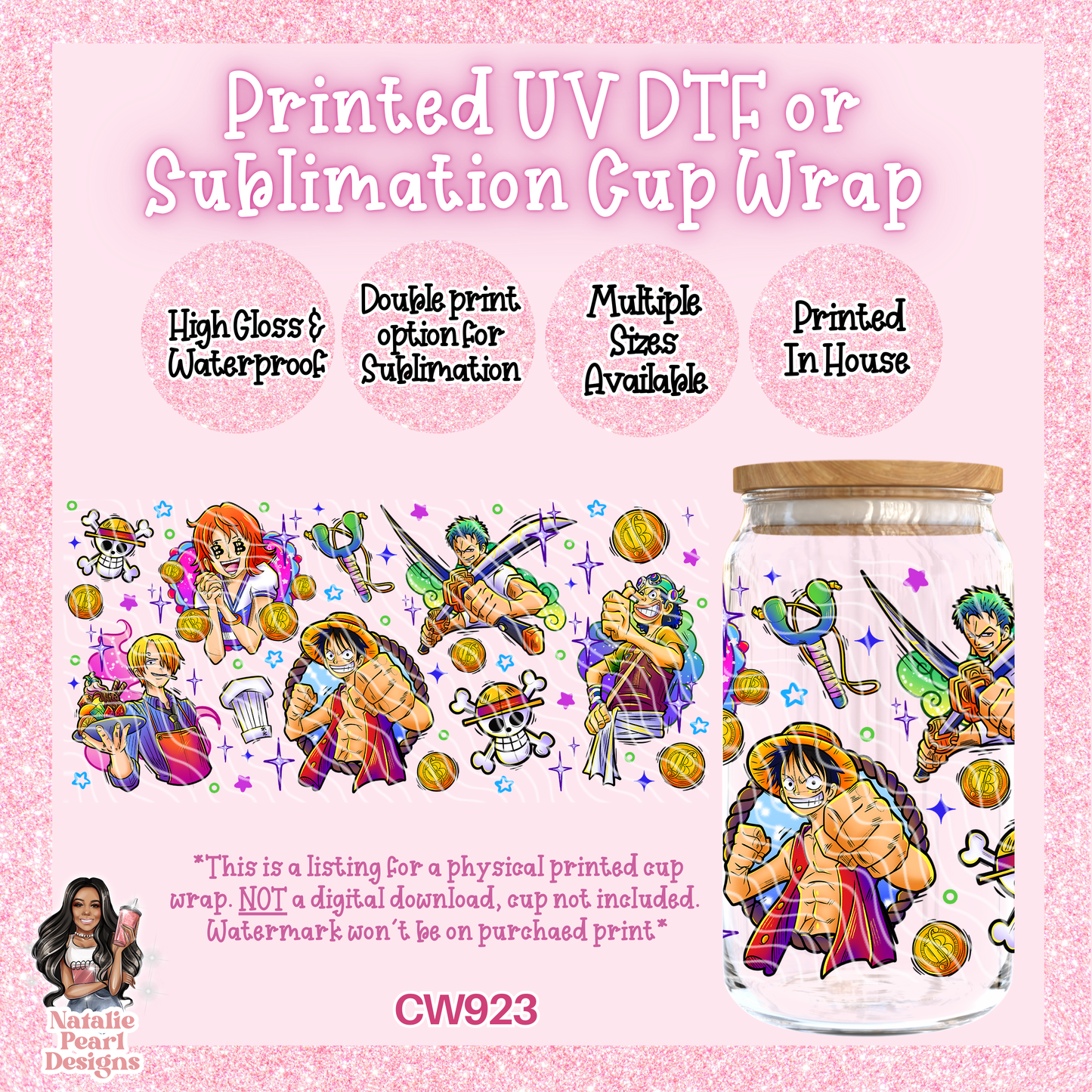 CW923 UV DTF/SUB Cup Wrap