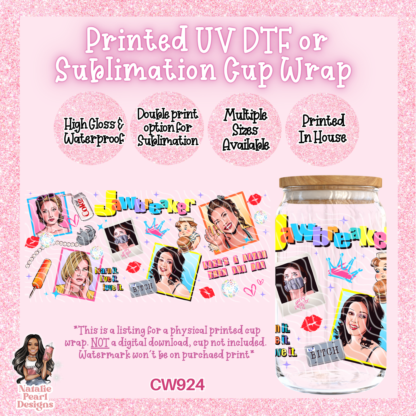 CW924 UV DTF/SUB Cup Wrap