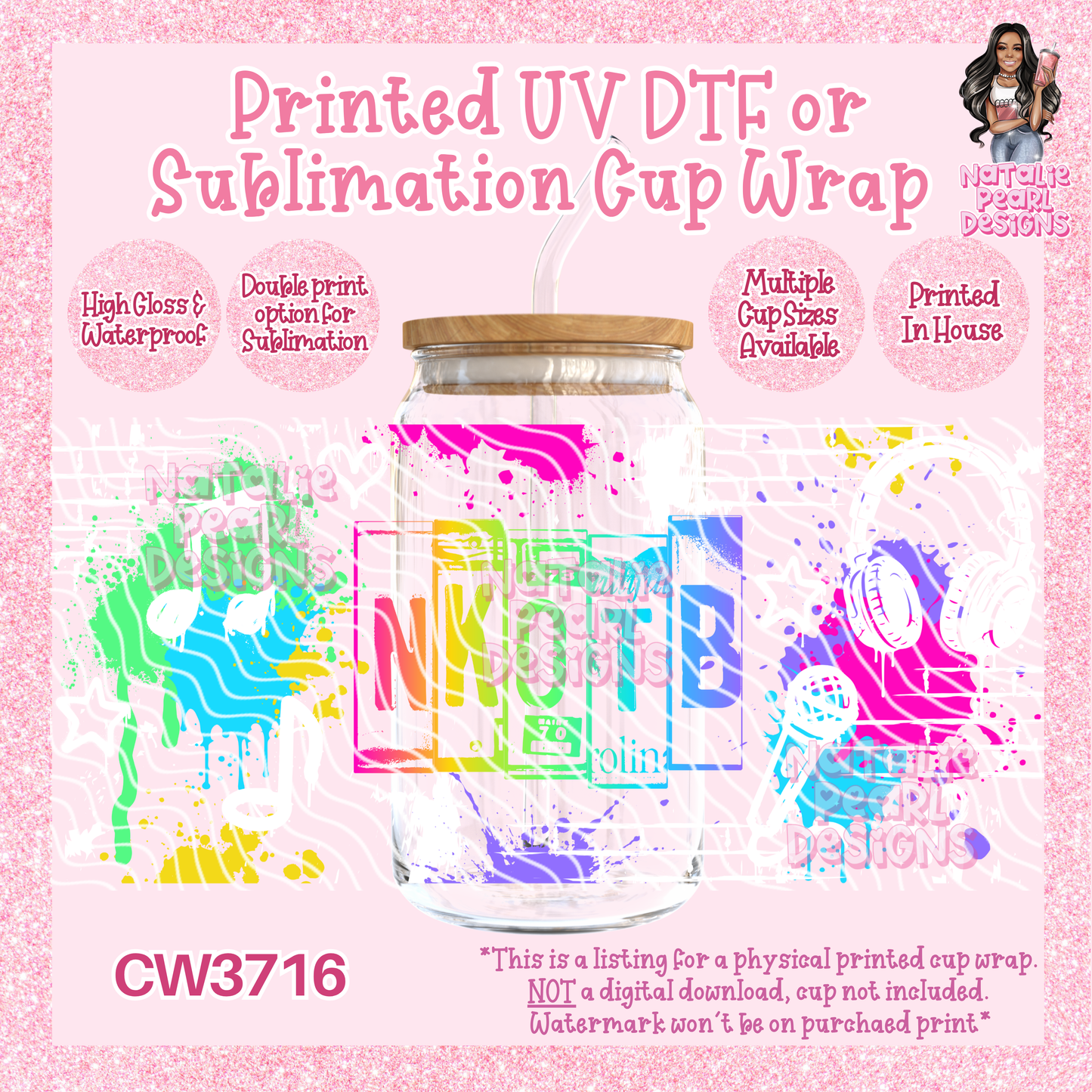 CW3716 UV DTF/SUB Cup Wraps