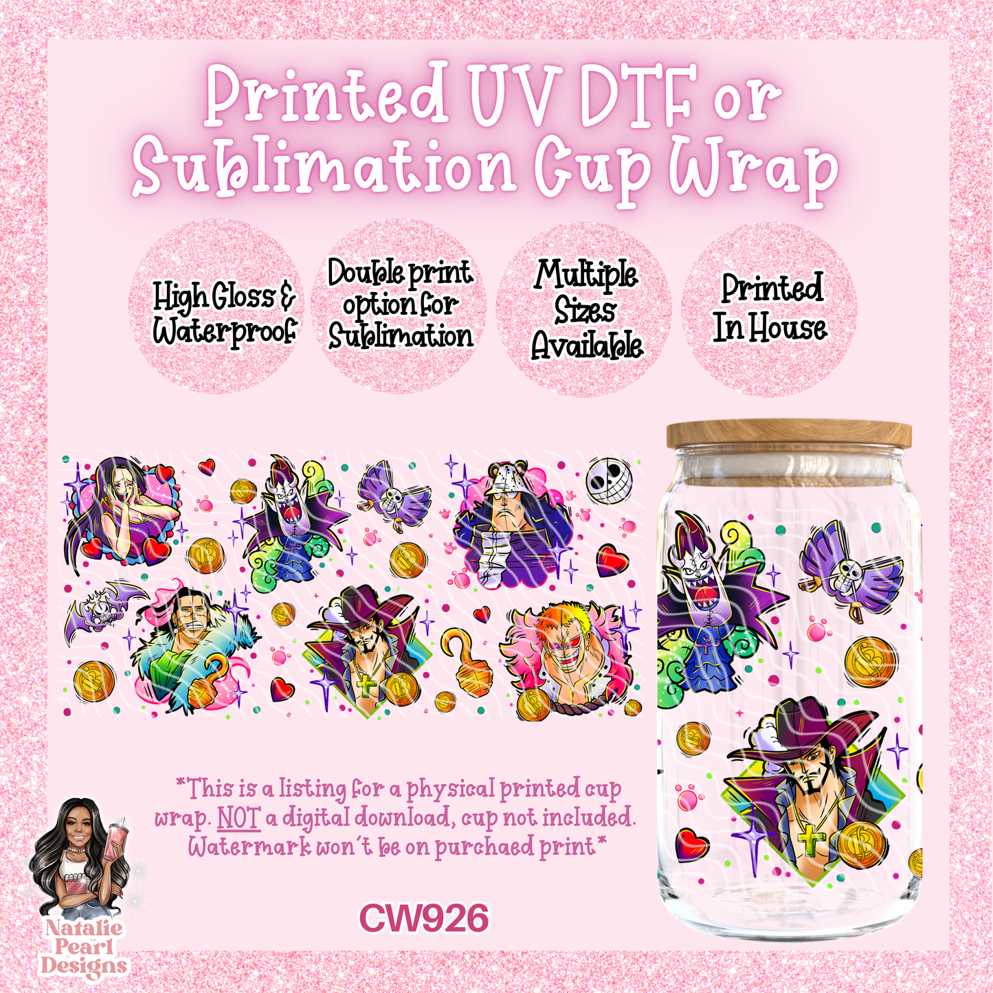CW926 UV DTF/SUB Cup Wrap