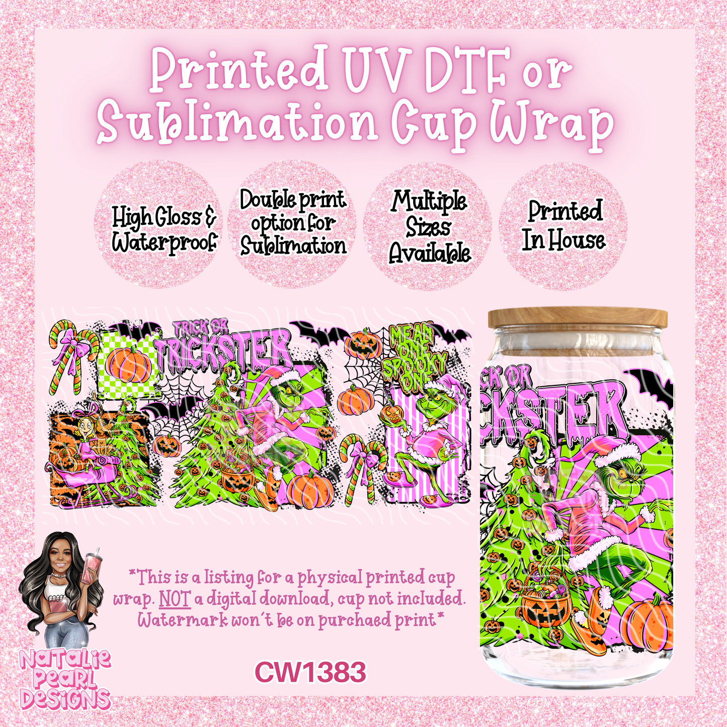 CW1383 UV DTF/SUB Cup Wrap