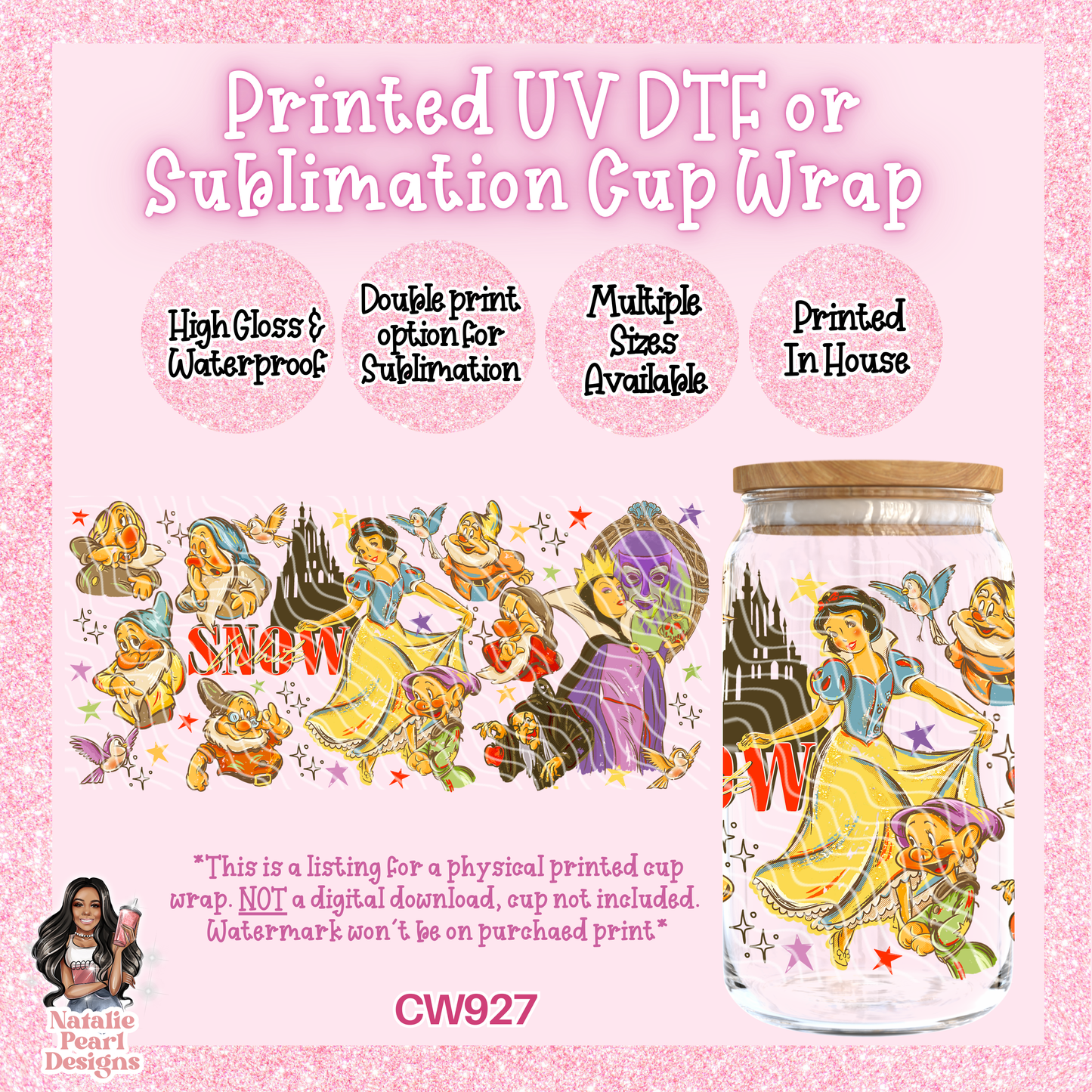 CW927 UV DTF/SUB Cup Wrap