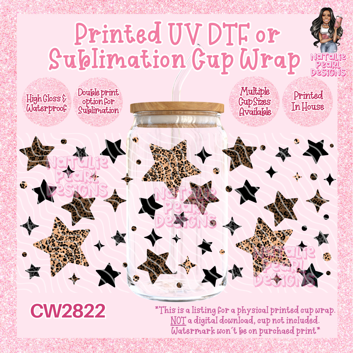 CW2822 UV DTF/SUB Cup Wraps