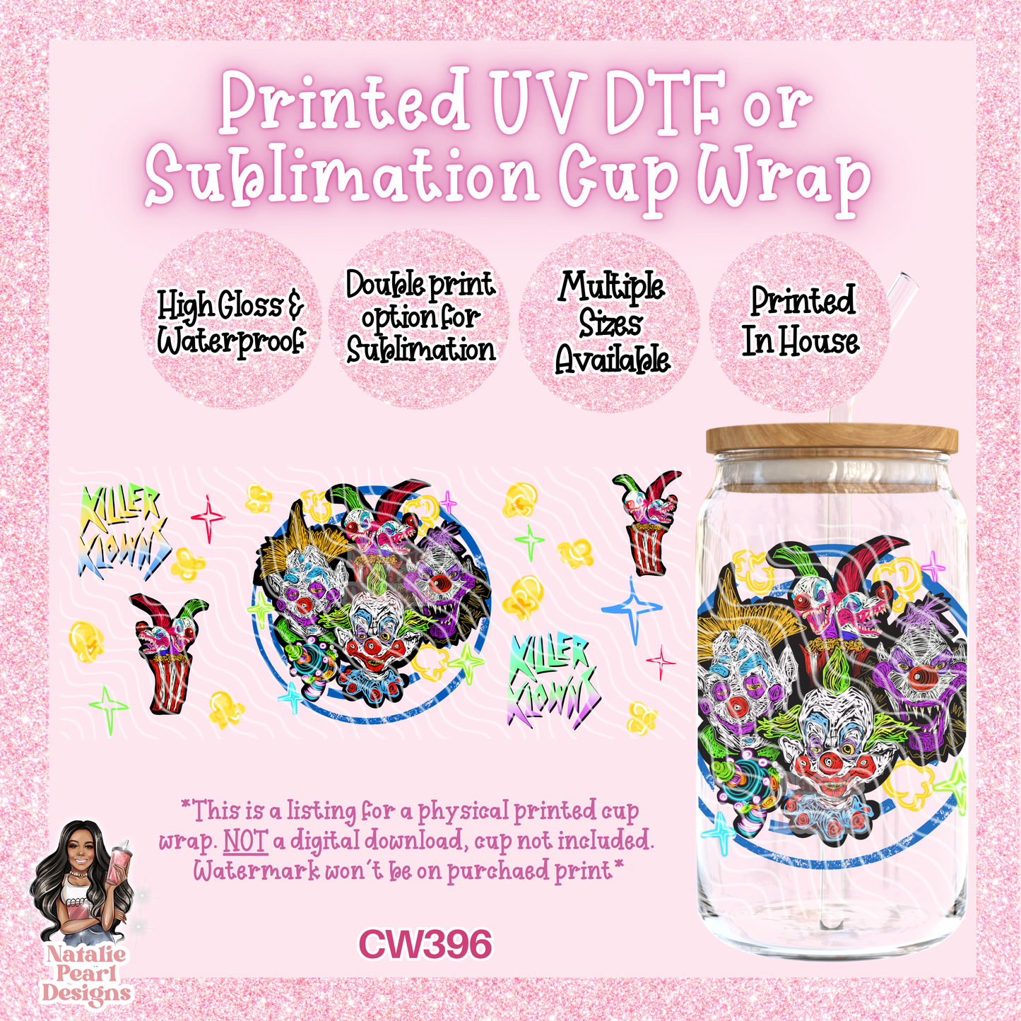 CW396 UV DTF/SUB Cup Wrap