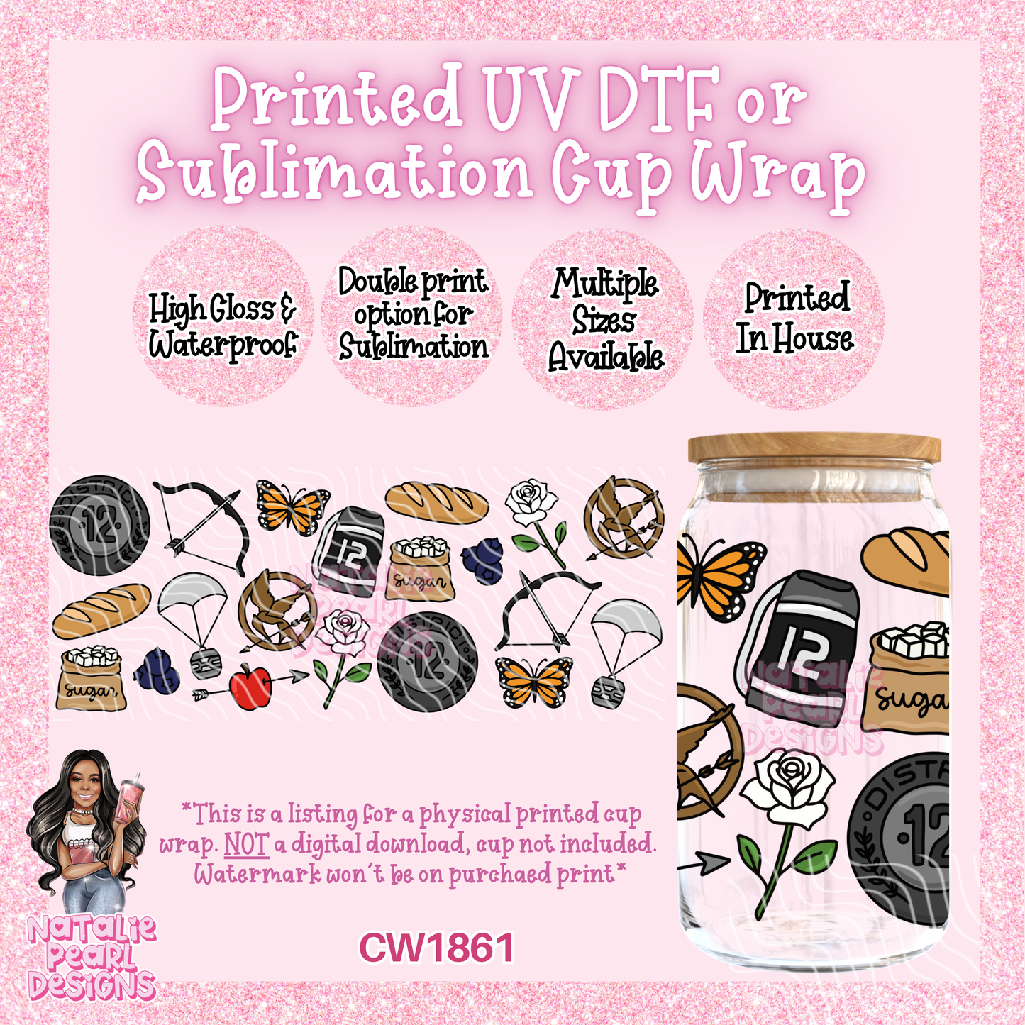 CW1861 UV DTF/SUB Cup Wraps