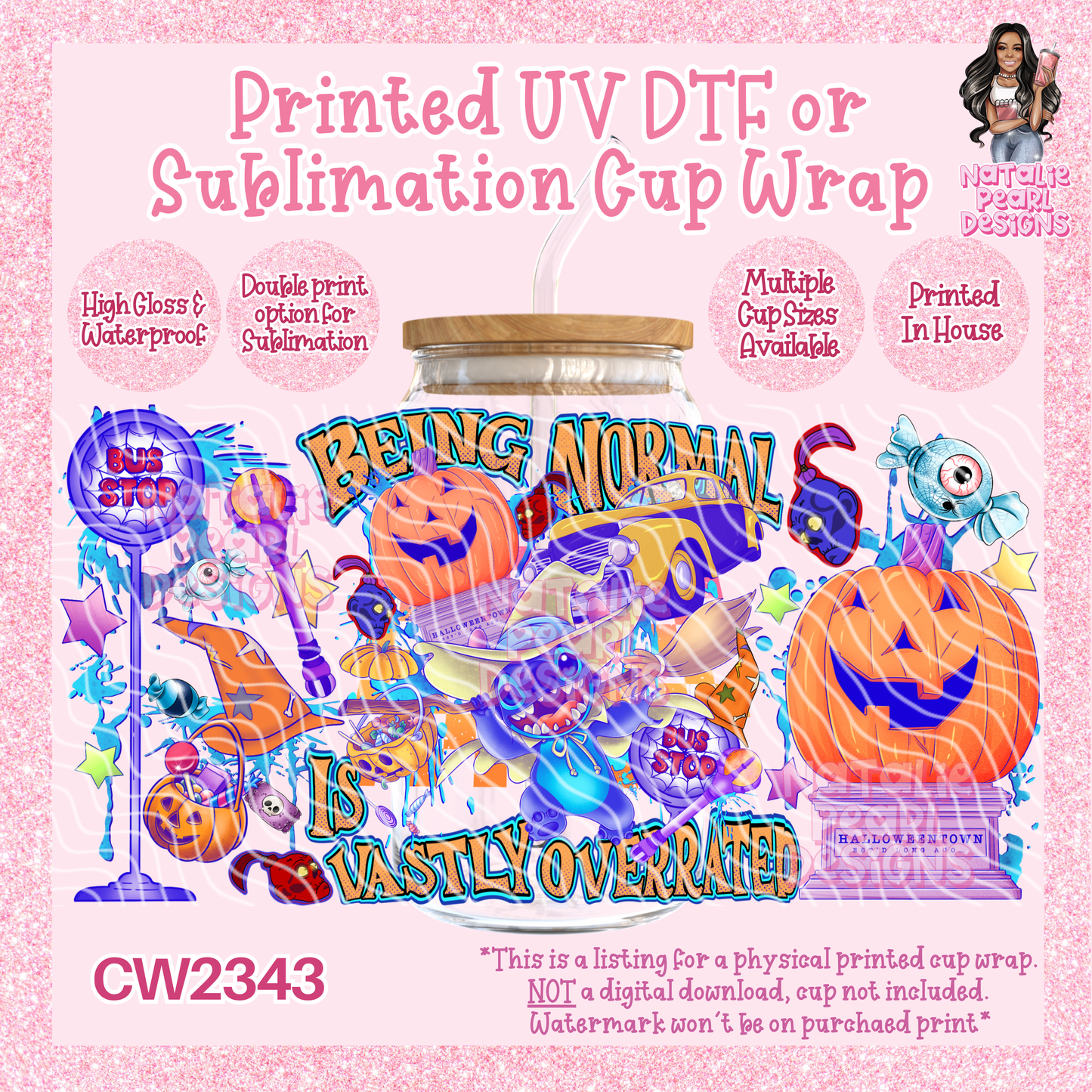 CW2343 UV DTF/SUB Cup Wraps