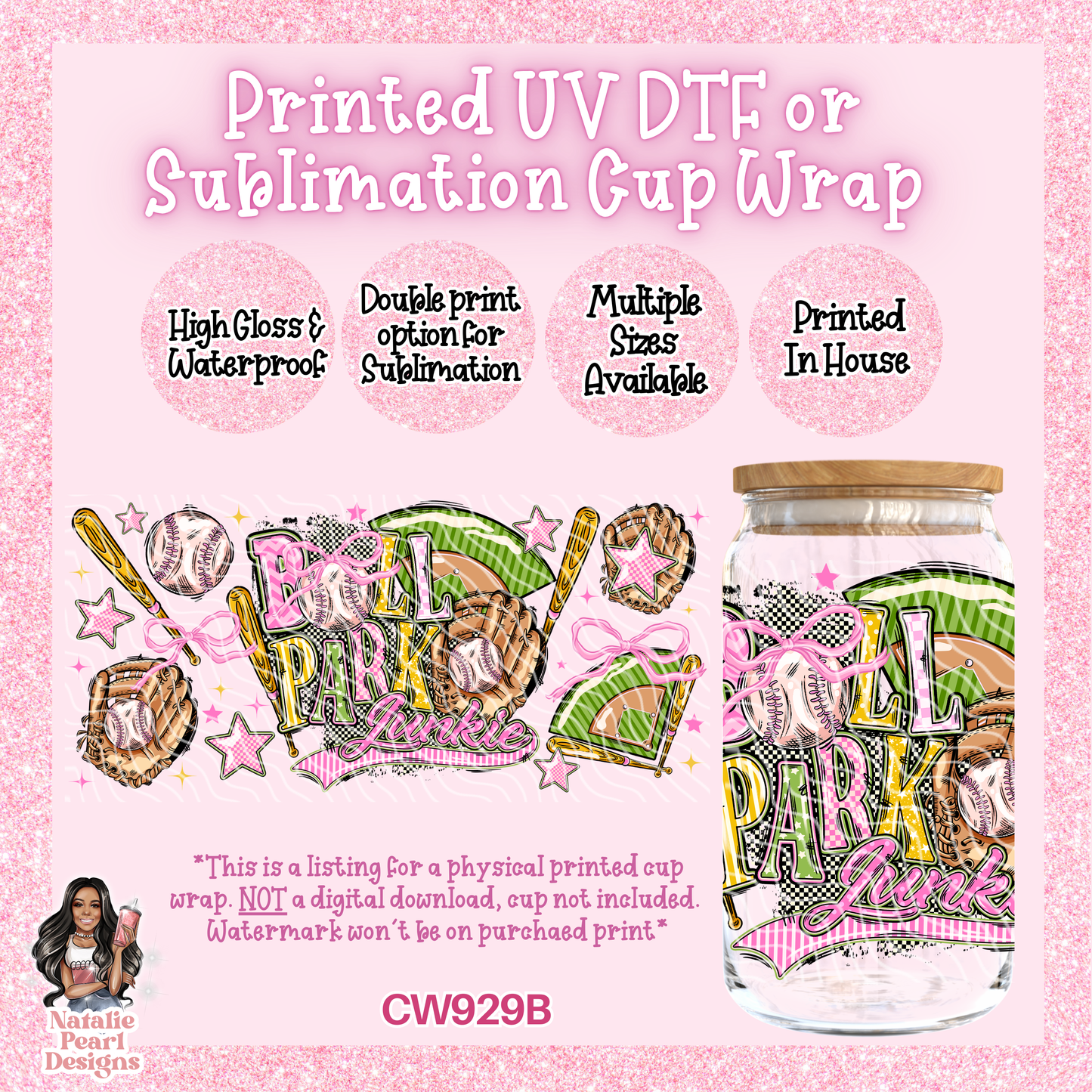 CW929B UV DTF/SUB Cup Wrap