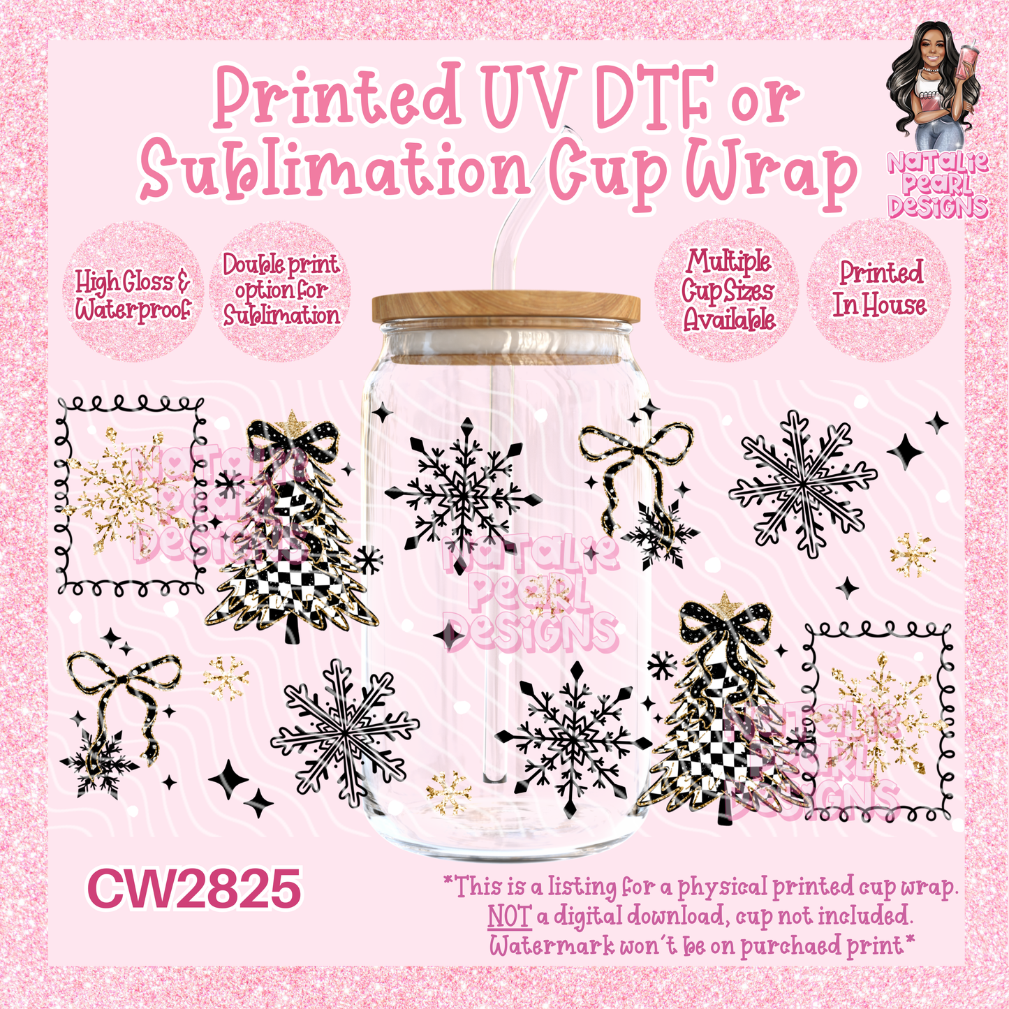 CW2825 UV DTF/SUB Cup Wraps