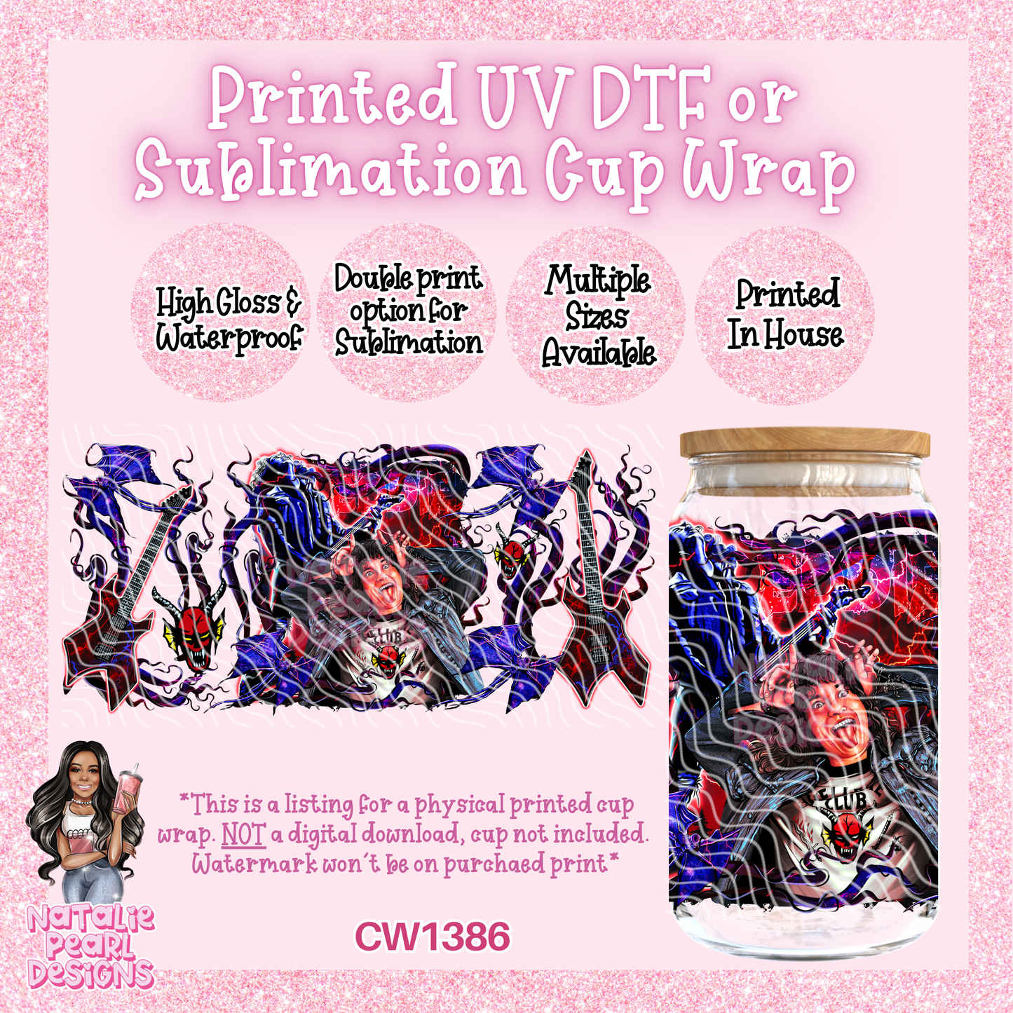 CW1386 UV DTF/SUB Cup Wrap
