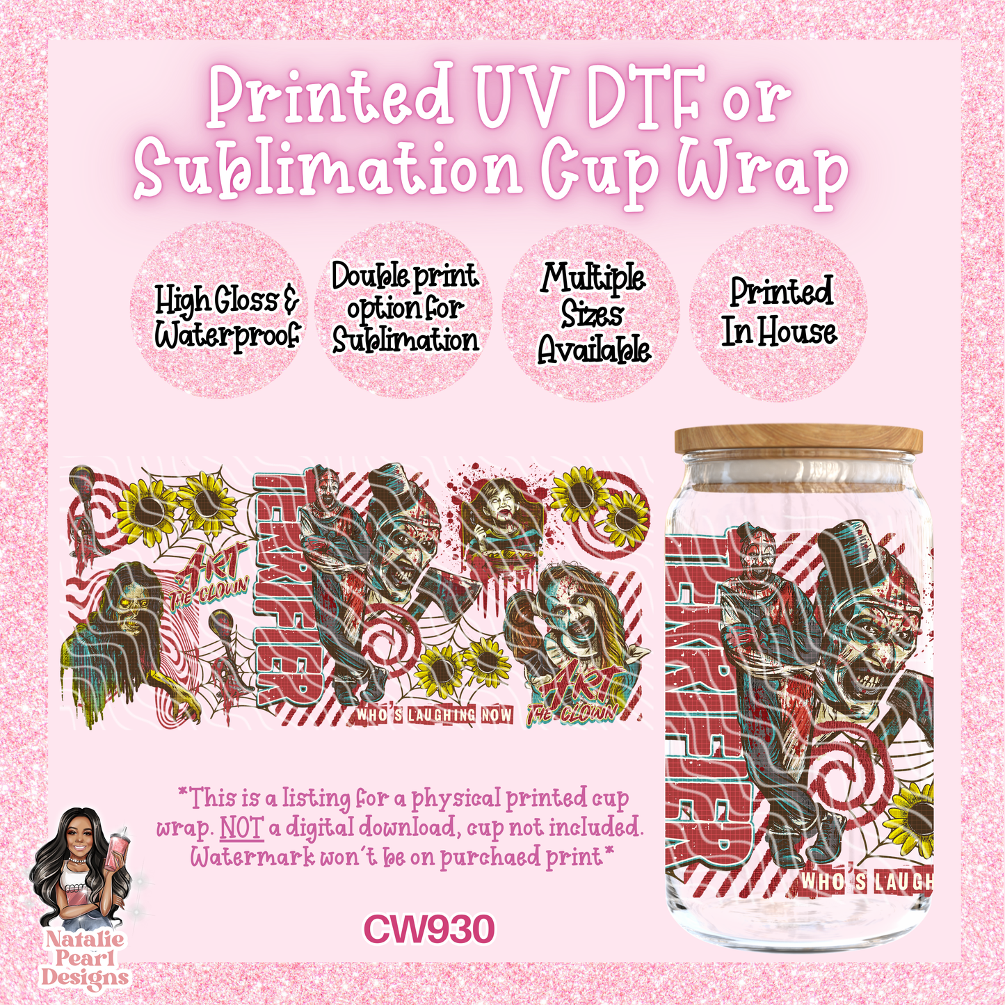 CW930 UV DTF/SUB Cup Wrap