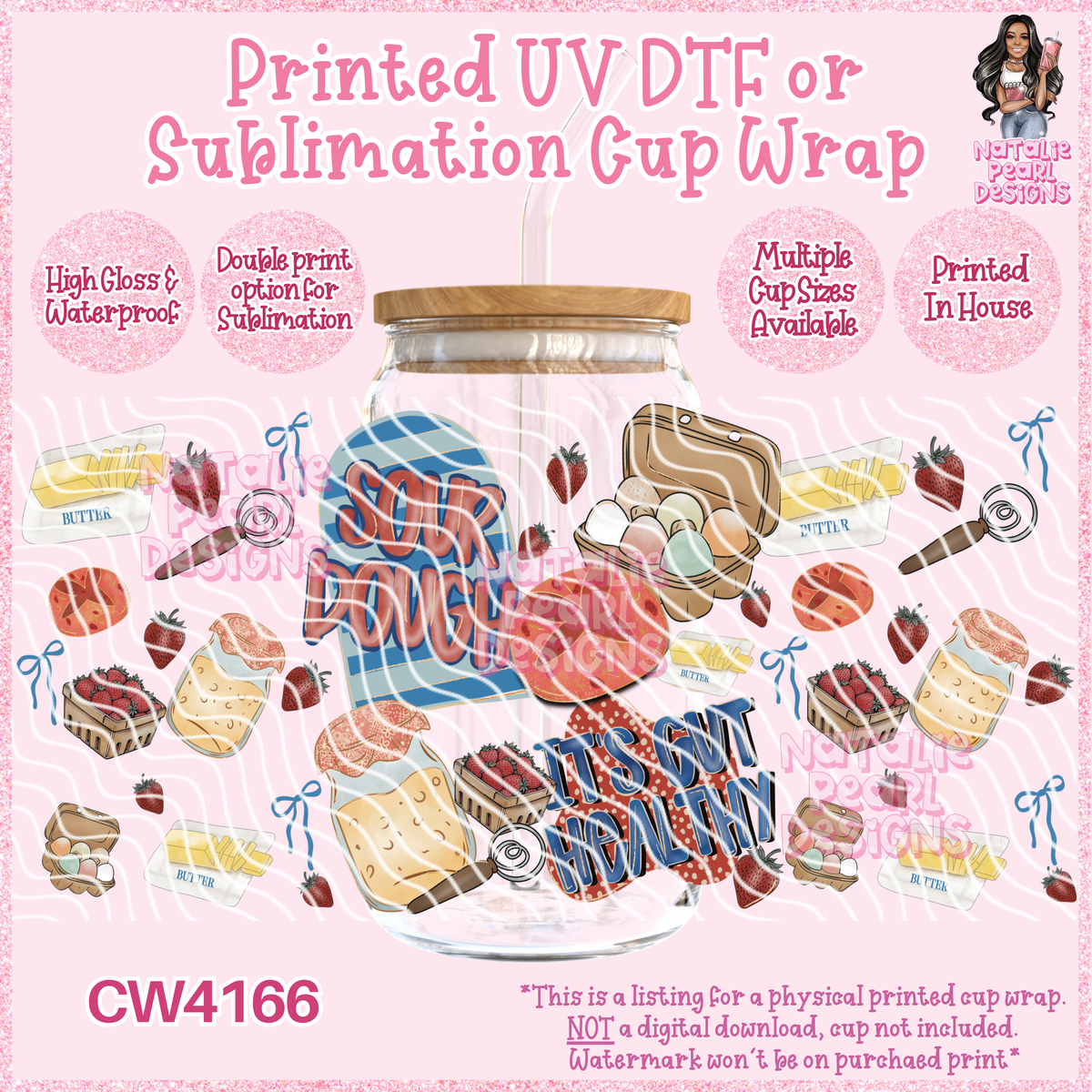 CW4166 UV DTF/SUB Cup Wraps