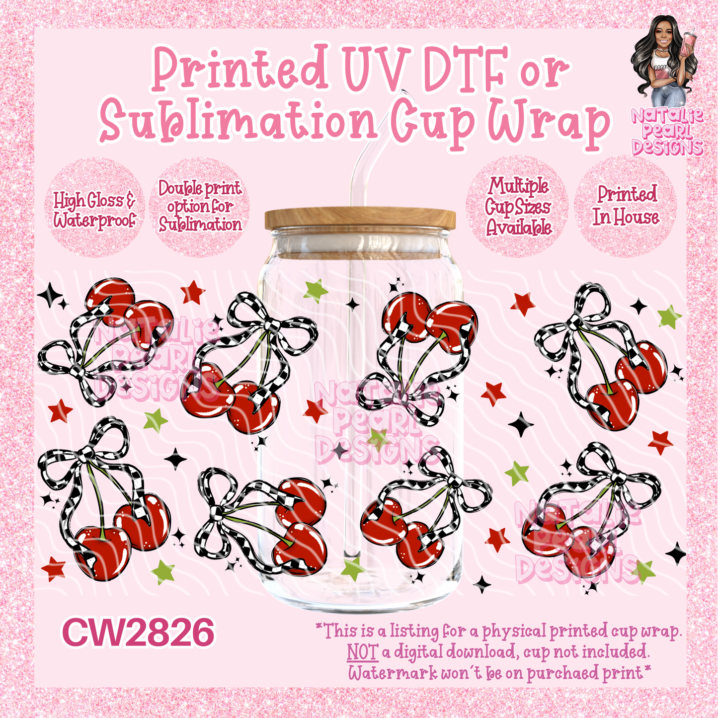 CW2826 UV DTF/SUB Cup Wraps