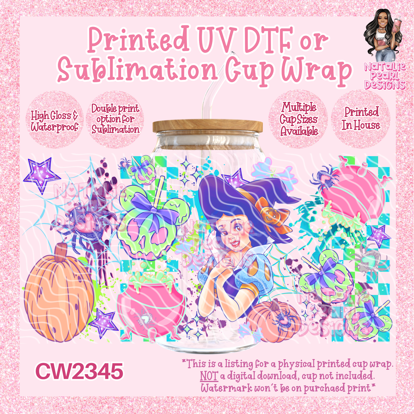 CW2345 UV DTF/SUB Cup Wraps
