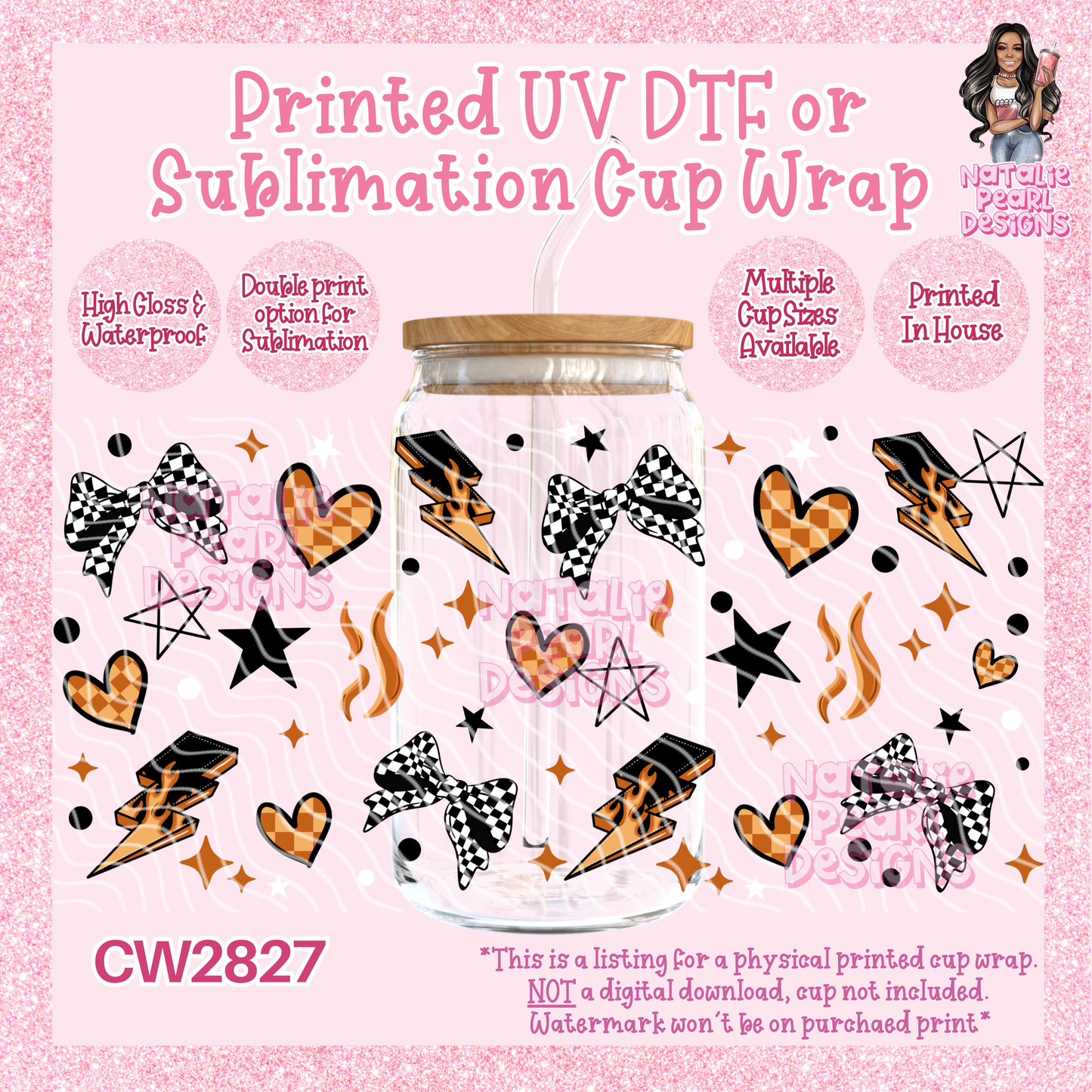 CW2827 UV DTF/SUB Cup Wraps