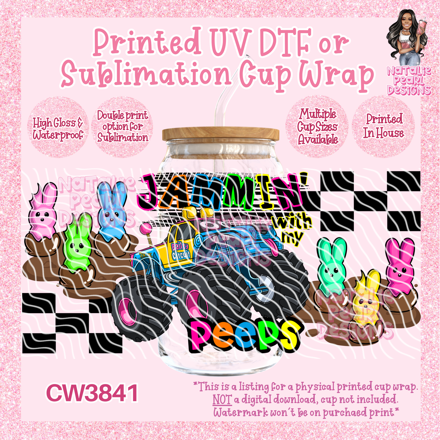 CW3841 UV DTF/SUB Cup Wraps
