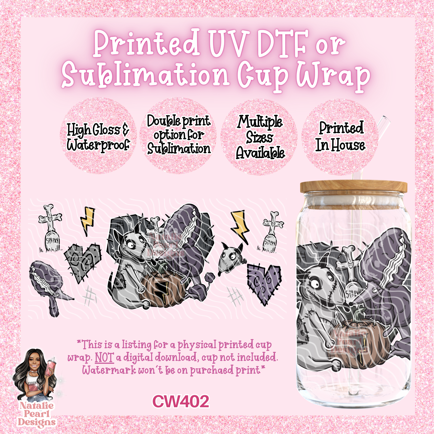 CW402 UV DTF/SUB Cup Wrap