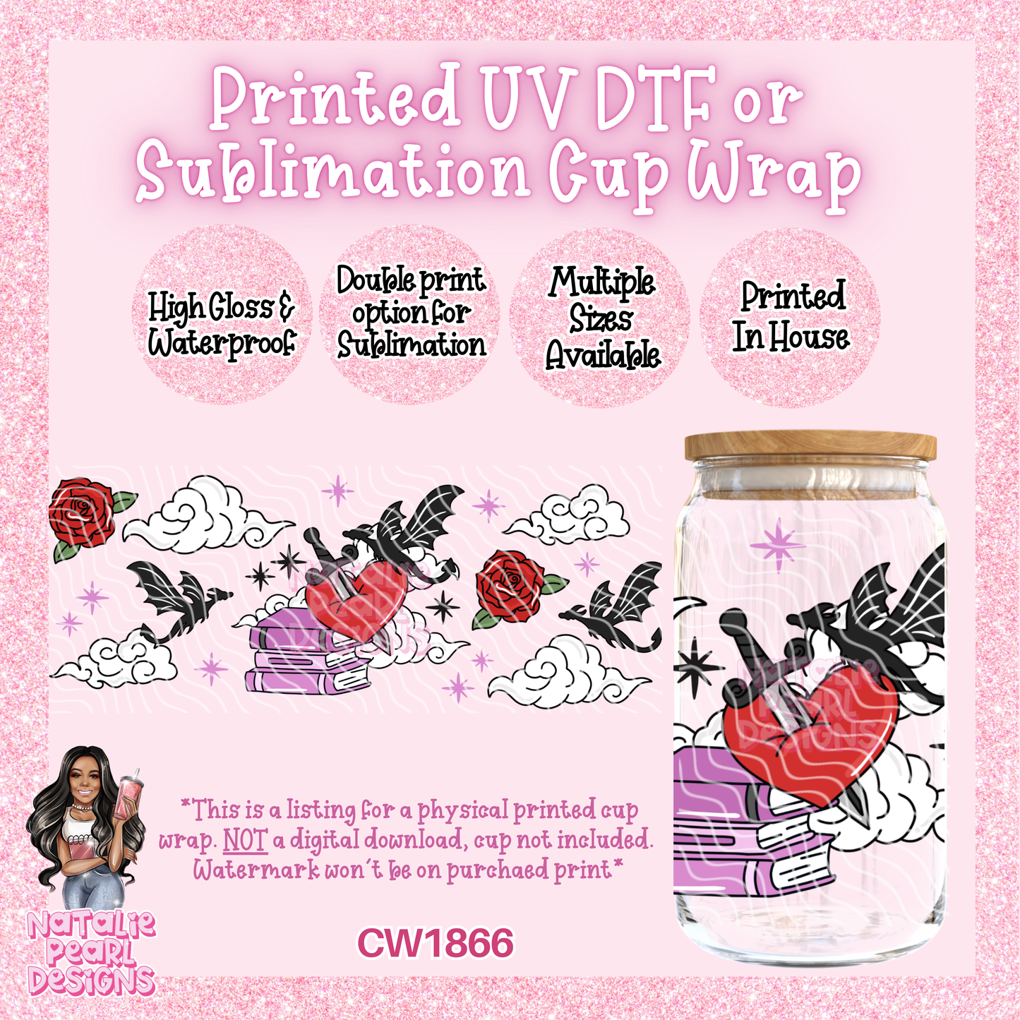 CW1866 UV DTF/SUB Cup Wraps