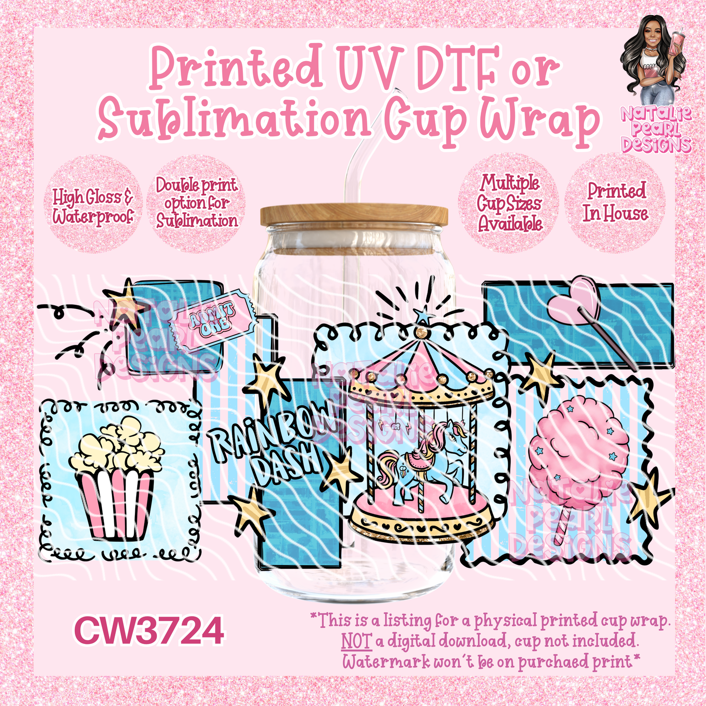 CW3724 UV DTF/SUB Cup Wraps