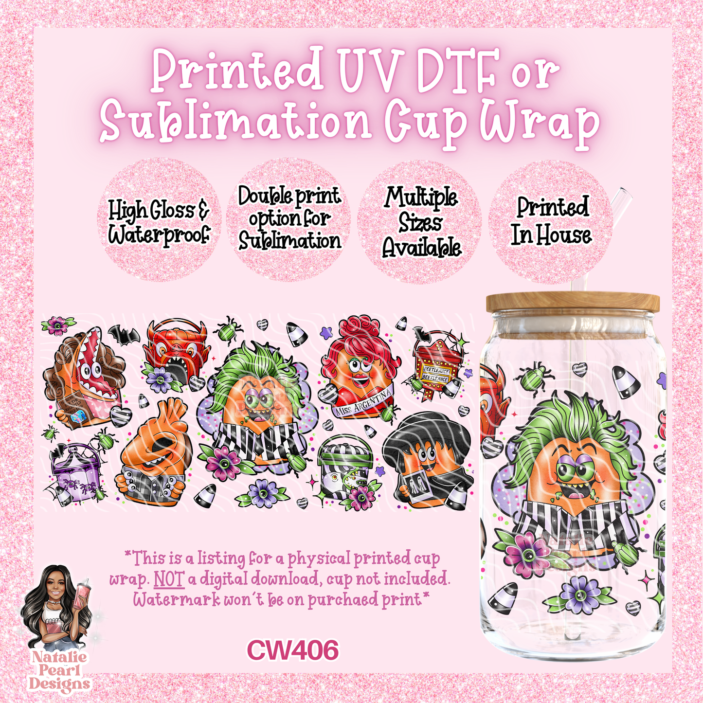 CW406 UV DTF/SUB Cup Wrap