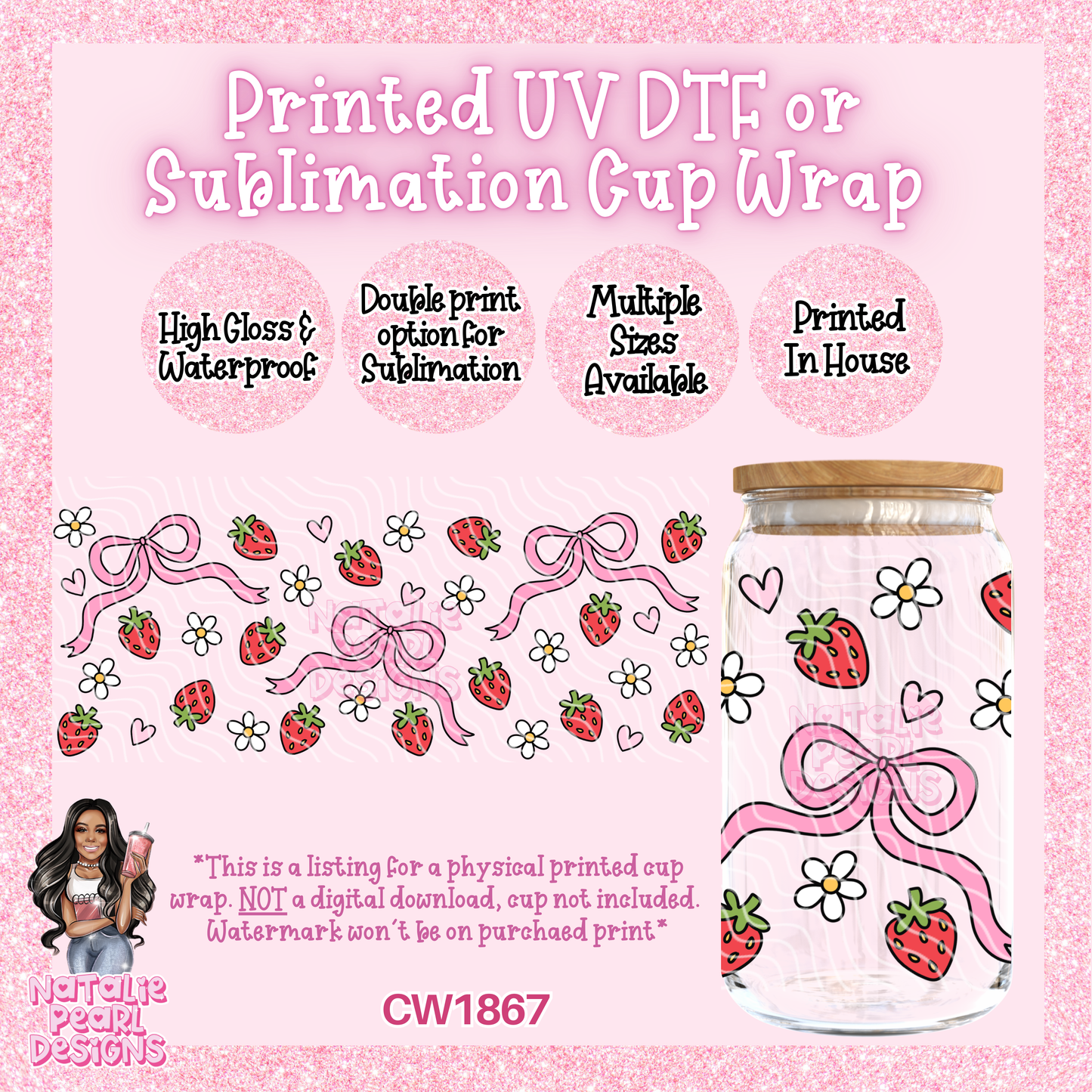 CW1867 UV DTF/SUB Cup Wraps
