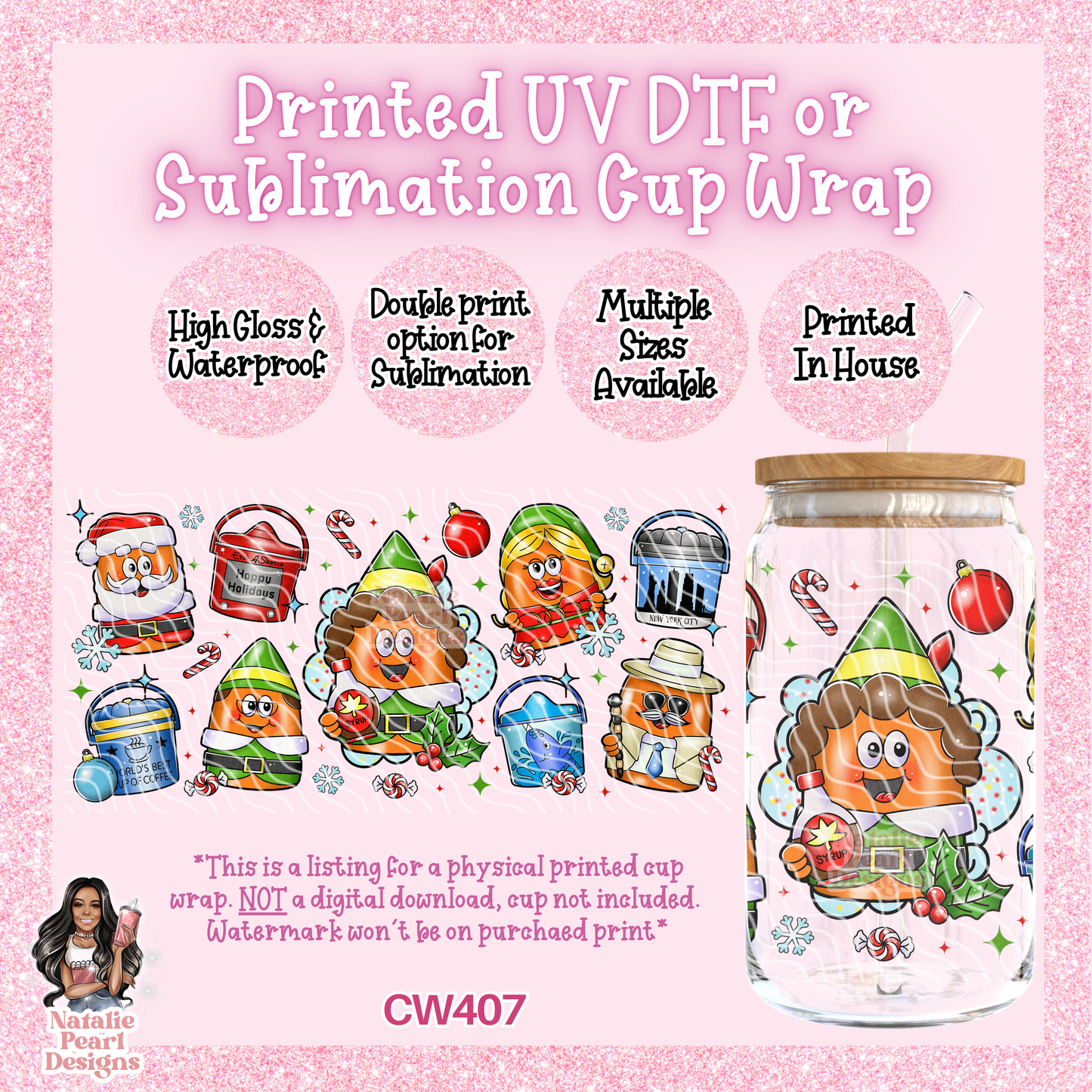 CW407 UV DTF/SUB Cup Wrap