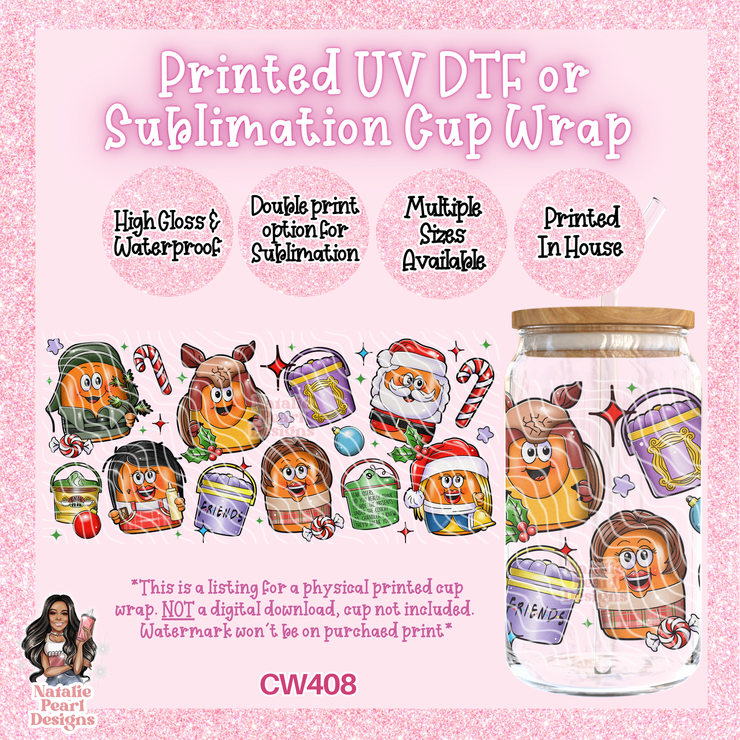 CW408 UV DTF/SUB Cup Wrap