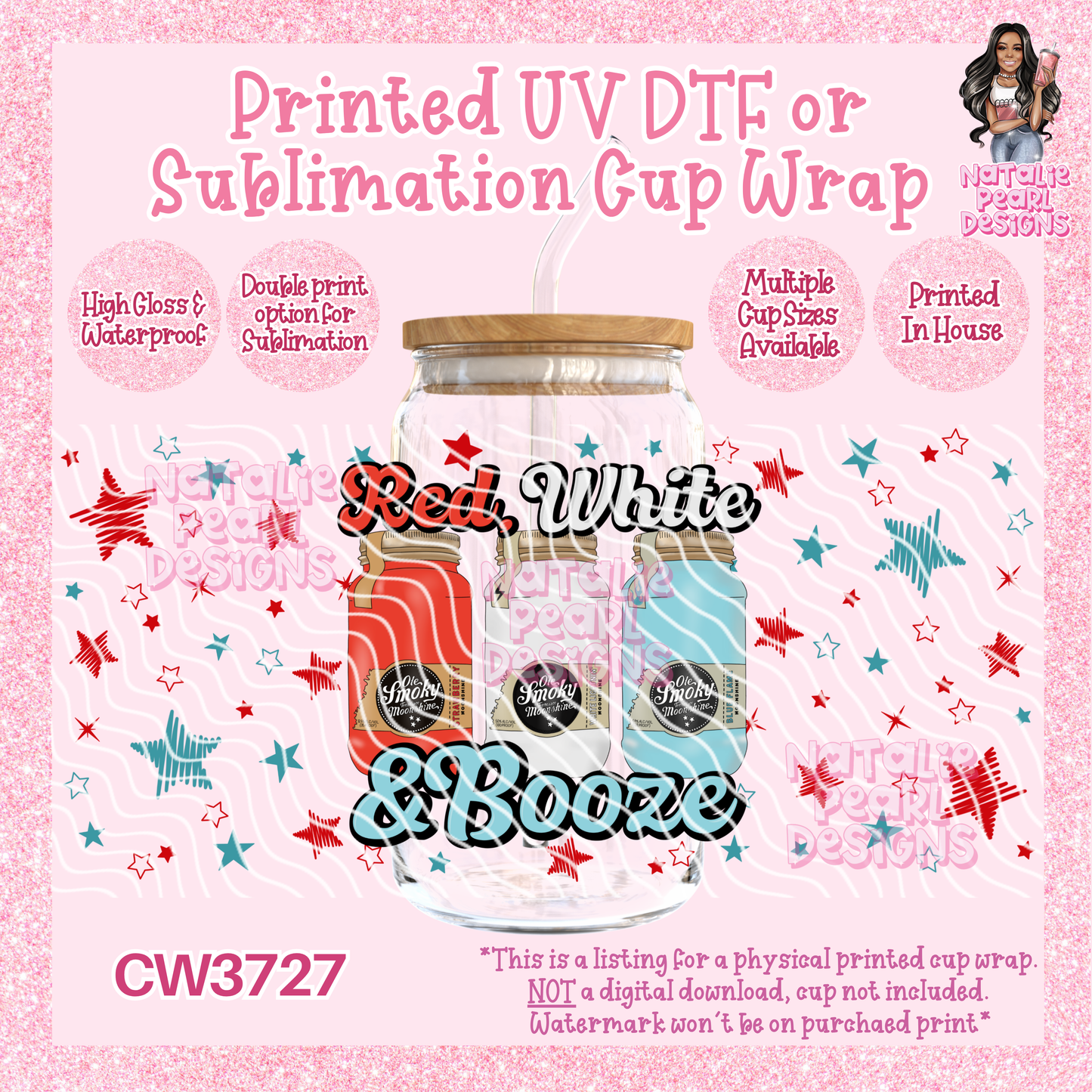 CW3727 UV DTF/SUB Cup Wraps