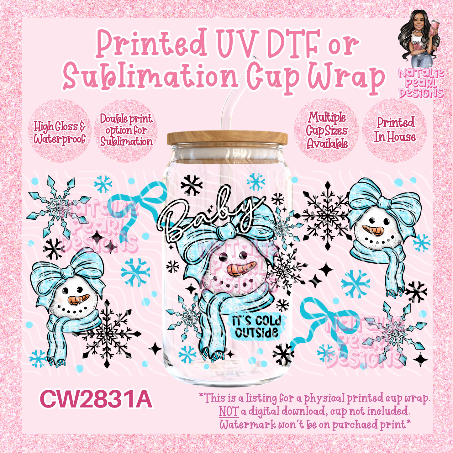 CW2831A UV DTF/SUB Cup Wraps