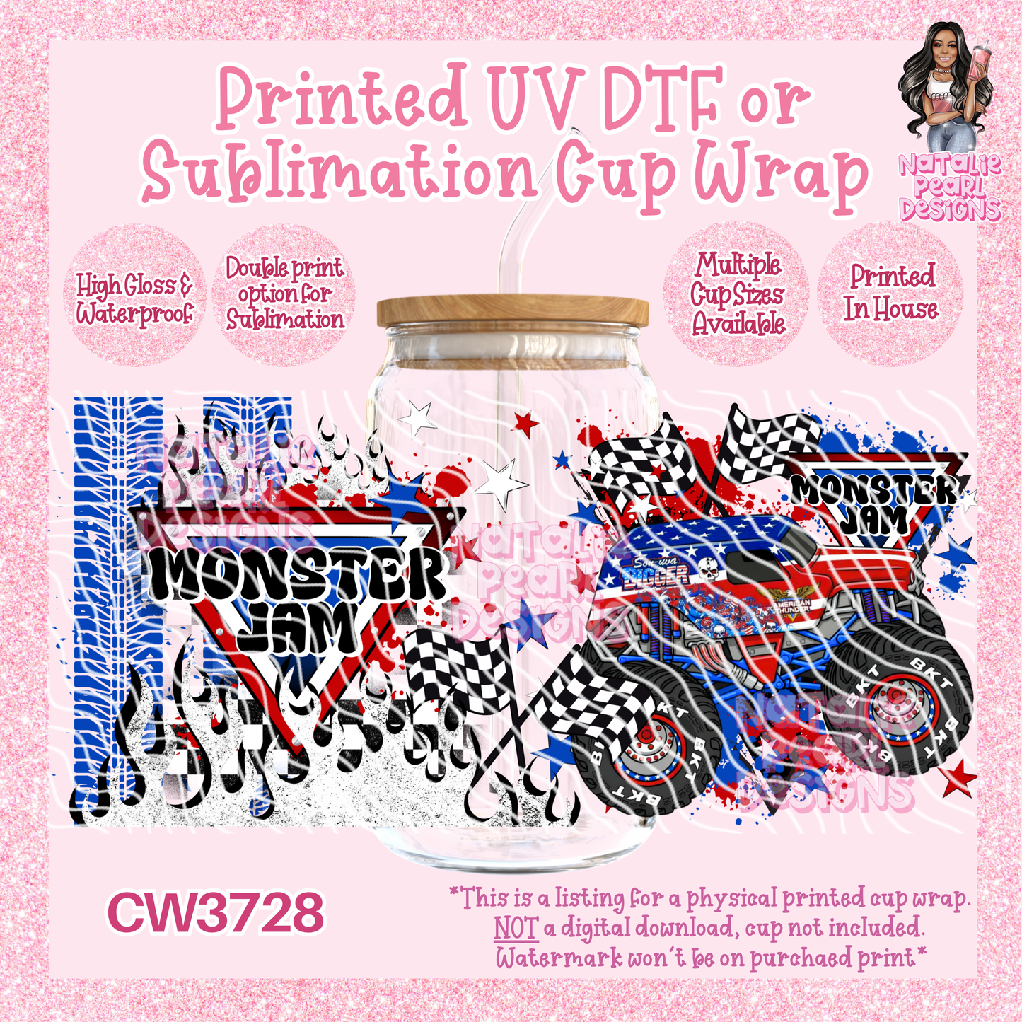 CW3728 UV DTF/SUB Cup Wraps