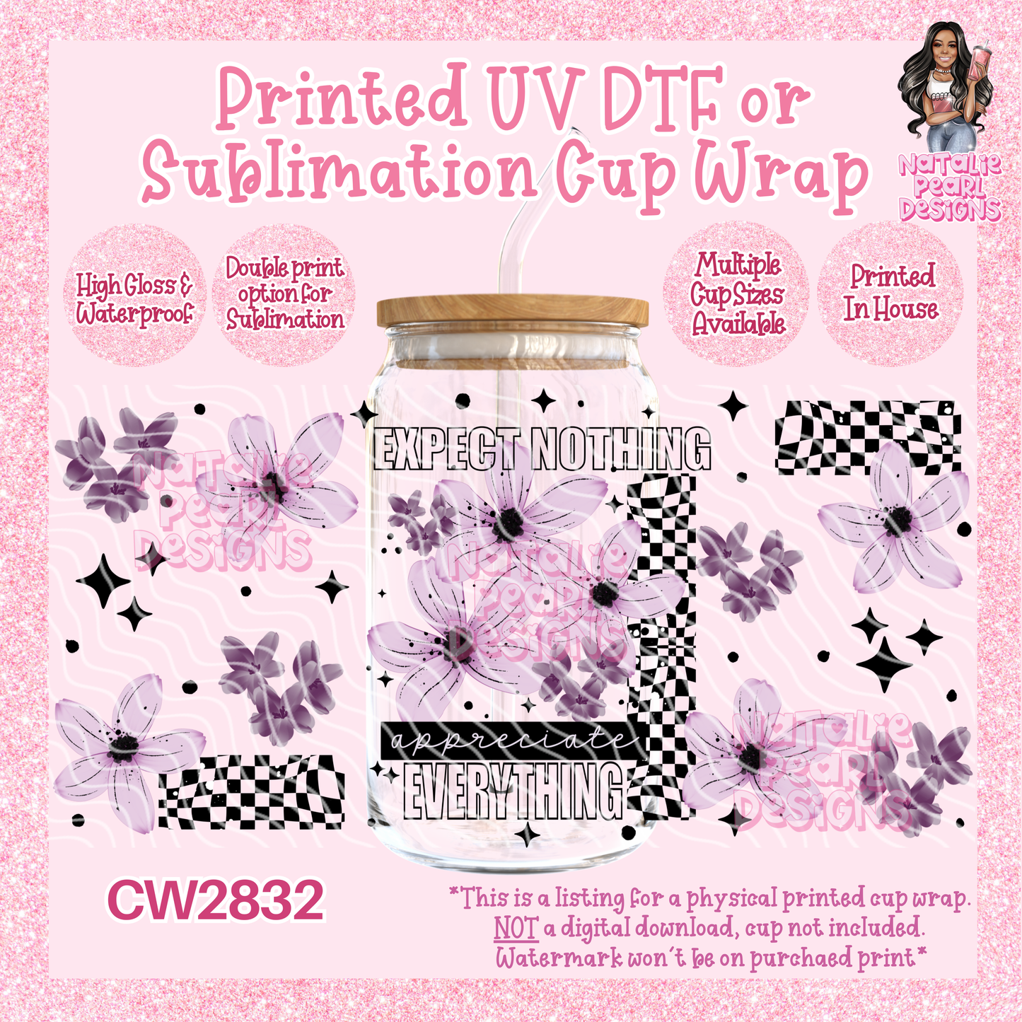 CW2832 UV DTF/SUB Cup Wraps
