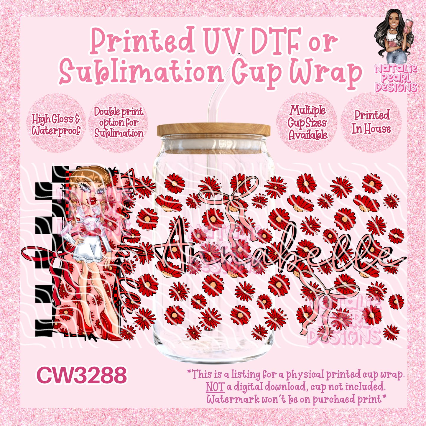 CW3288 UV DTF/SUB Cup Wraps
