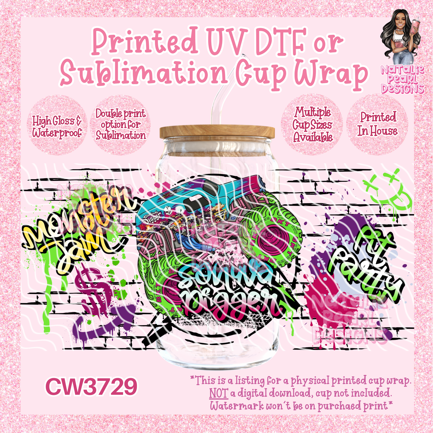 CW3729 UV DTF/SUB Cup Wraps