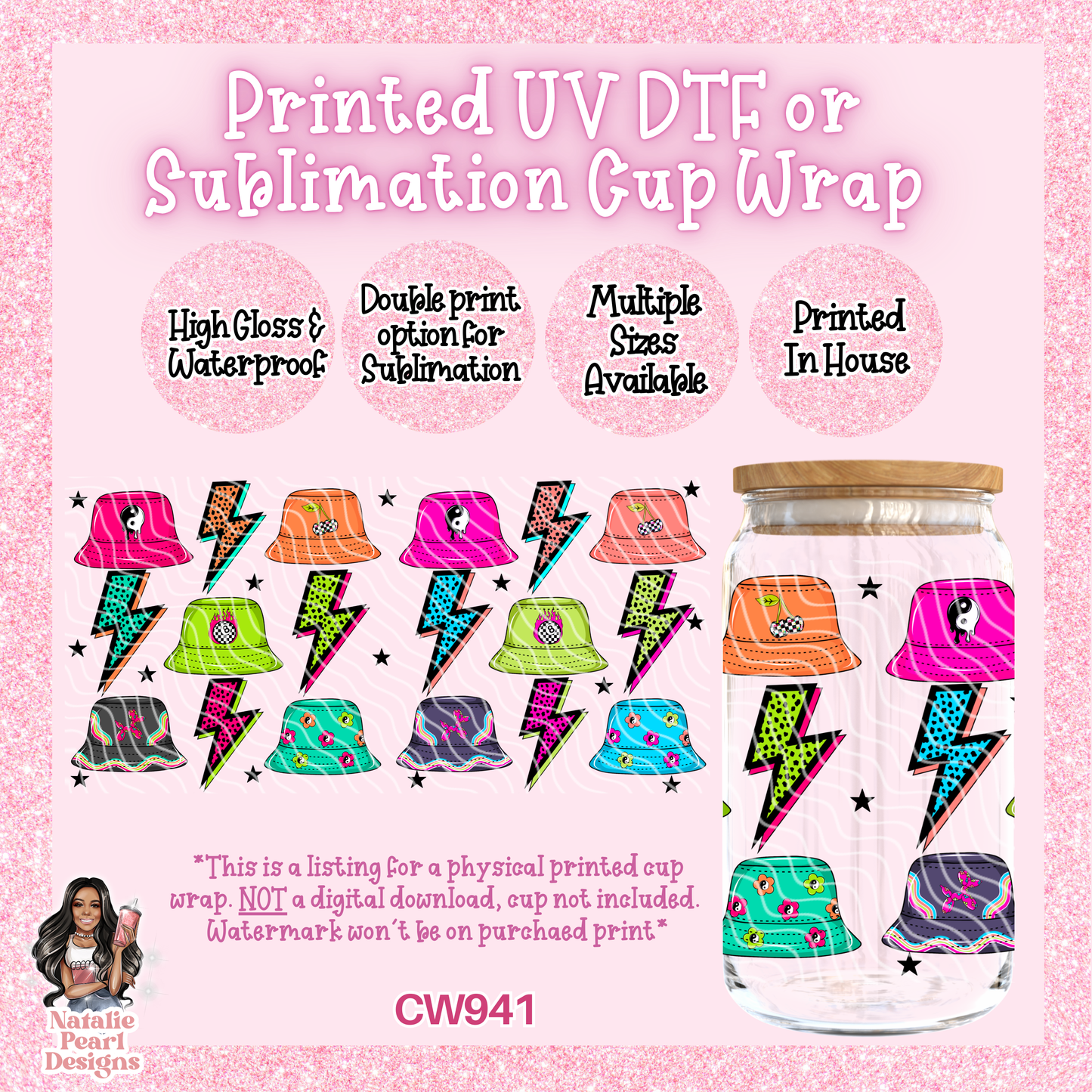 CW941 UV DTF/SUB Cup Wrap