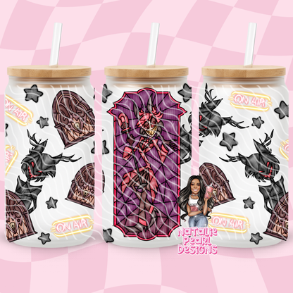 Hazbin Glass Cans
